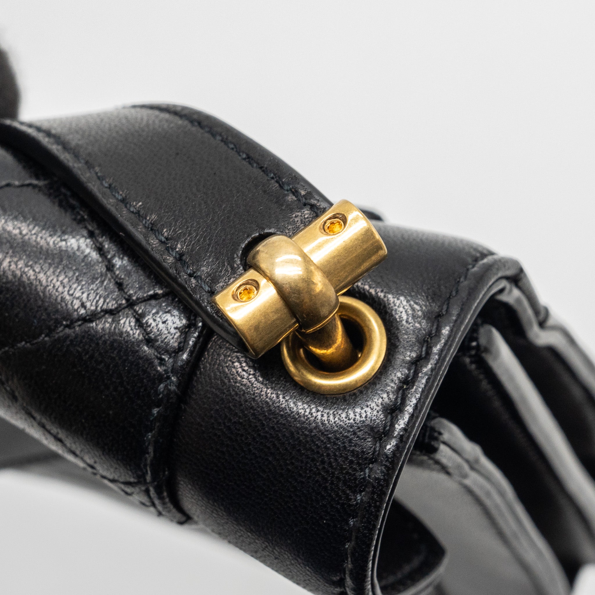 Saint laurent gaby satchel bag lambskin black GHW - Image 13