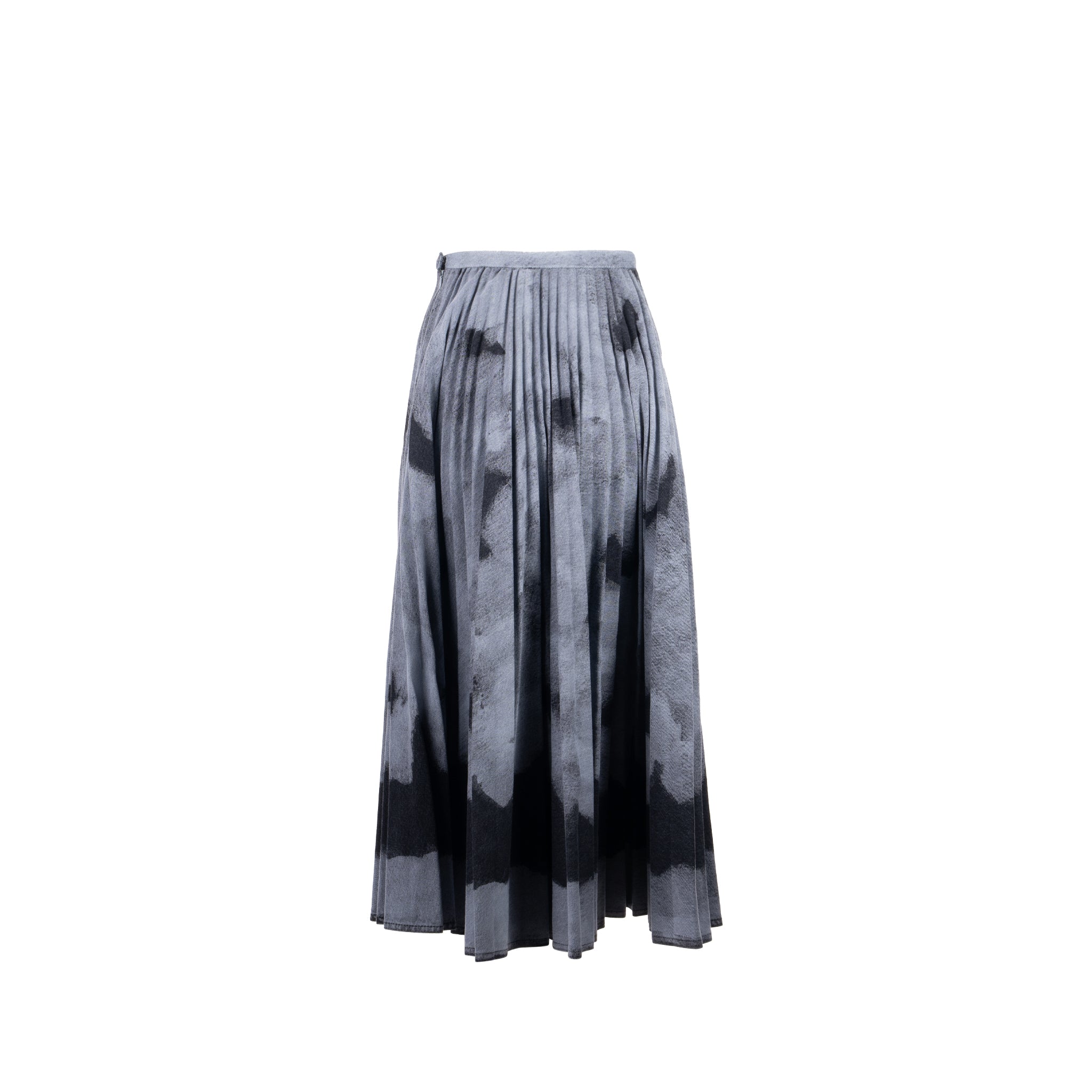 Dior size 34 Tie-dye print skirt cotton grey / black - Image 3