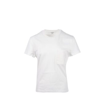 Hermes size 38 T-shirt droit poche brodée white