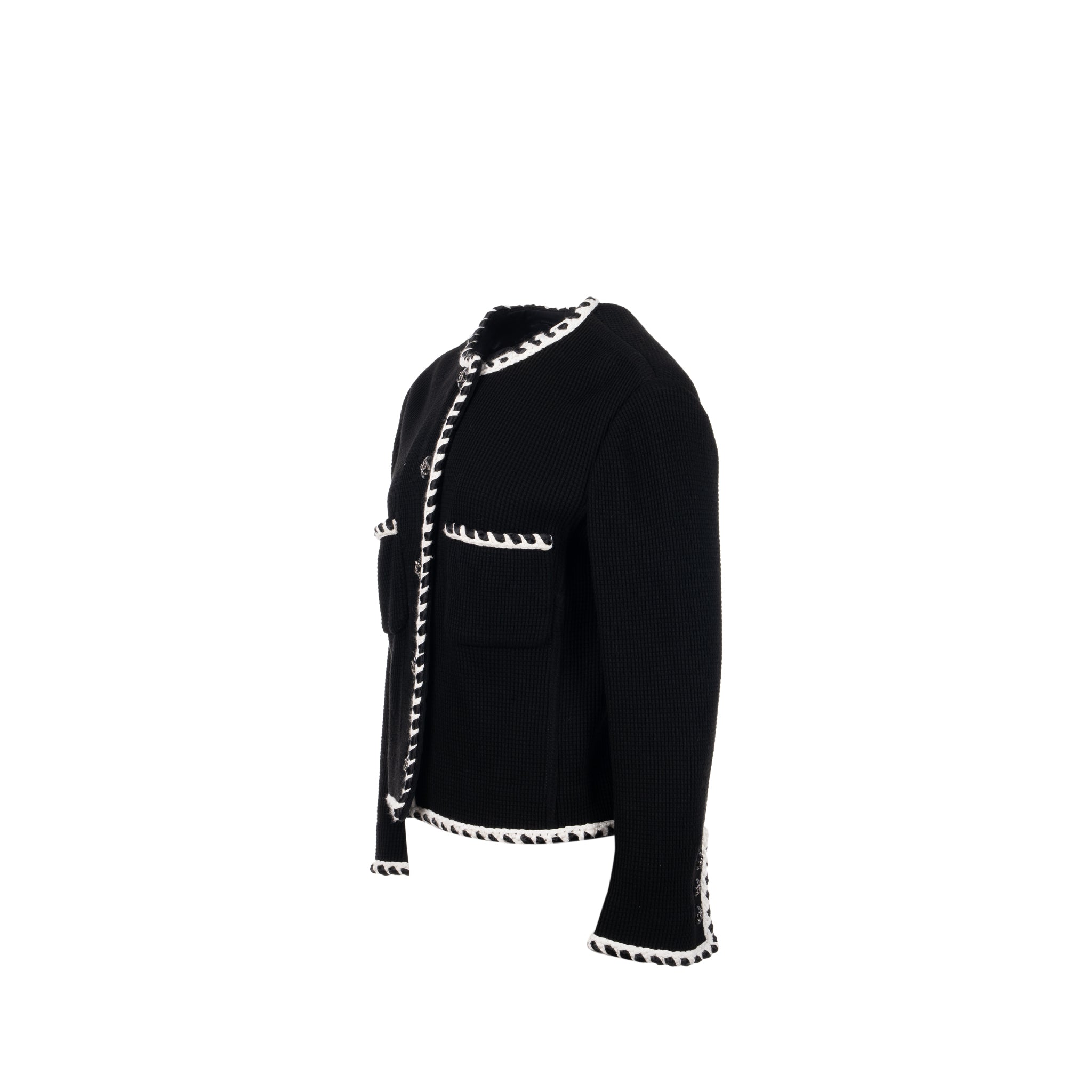 Chanel size 40 21C Jacket cotton Black - Image 2
