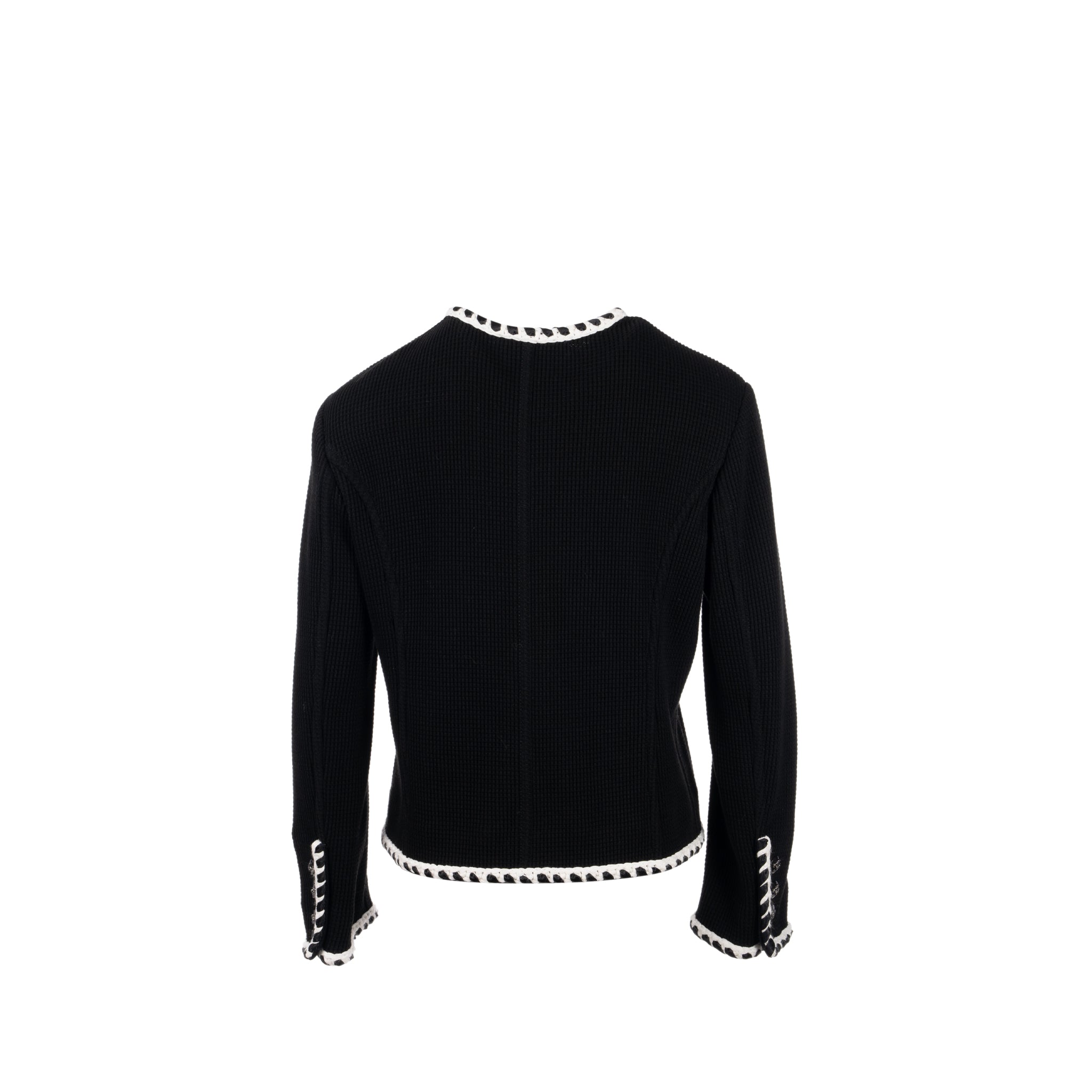 Chanel size 40 21C Jacket cotton Black - Image 3