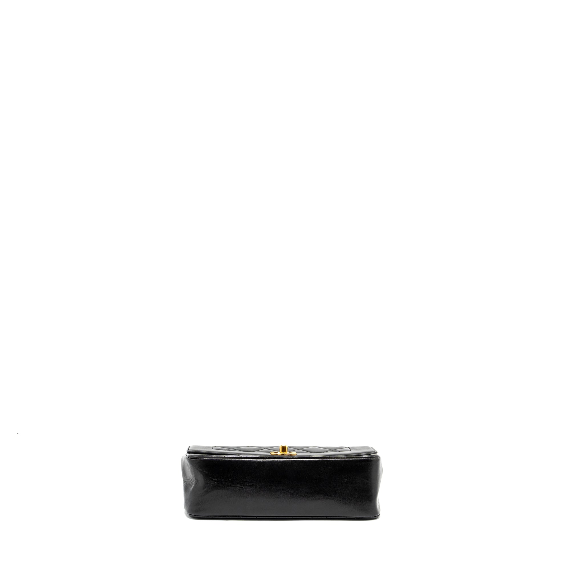Chanel Vintage Small Diana Flap Bag Lambskin Black GHW - Image 5