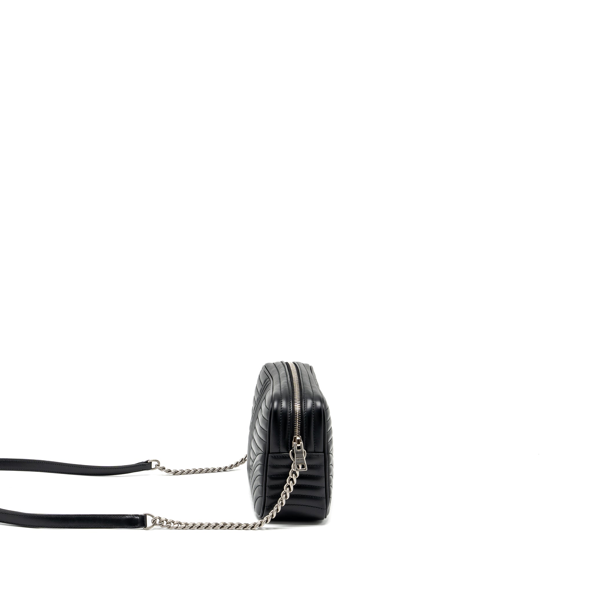 Prada Diagramme Camera Crossbody Bag Calfskin Black Ruthenium Hardware - Image 3