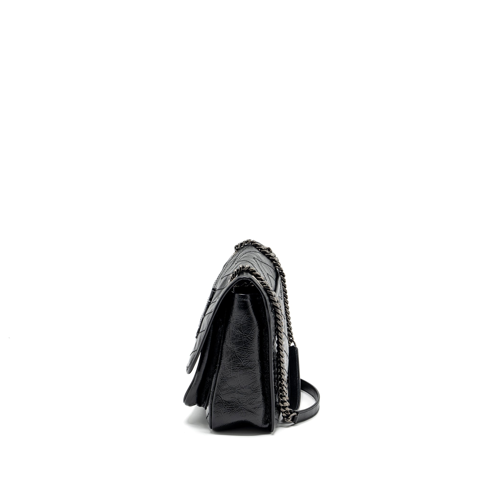 Saint Lauren medium niki calfskin black Ruthenium hardware - Image 4