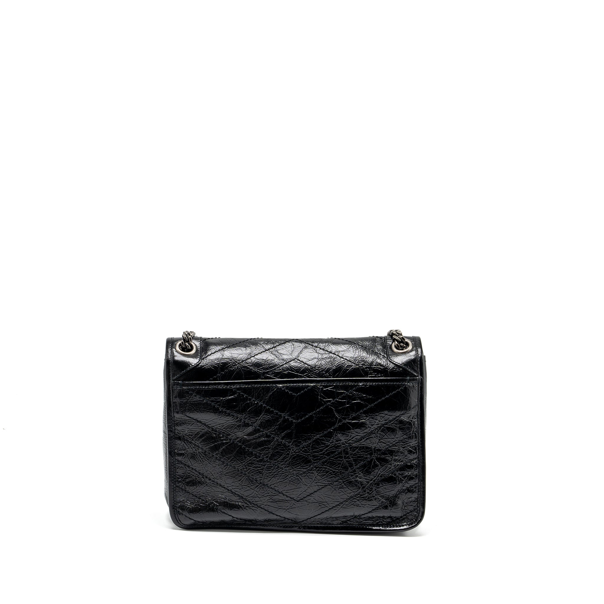 Saint Lauren medium niki calfskin black Ruthenium hardware - Image 2