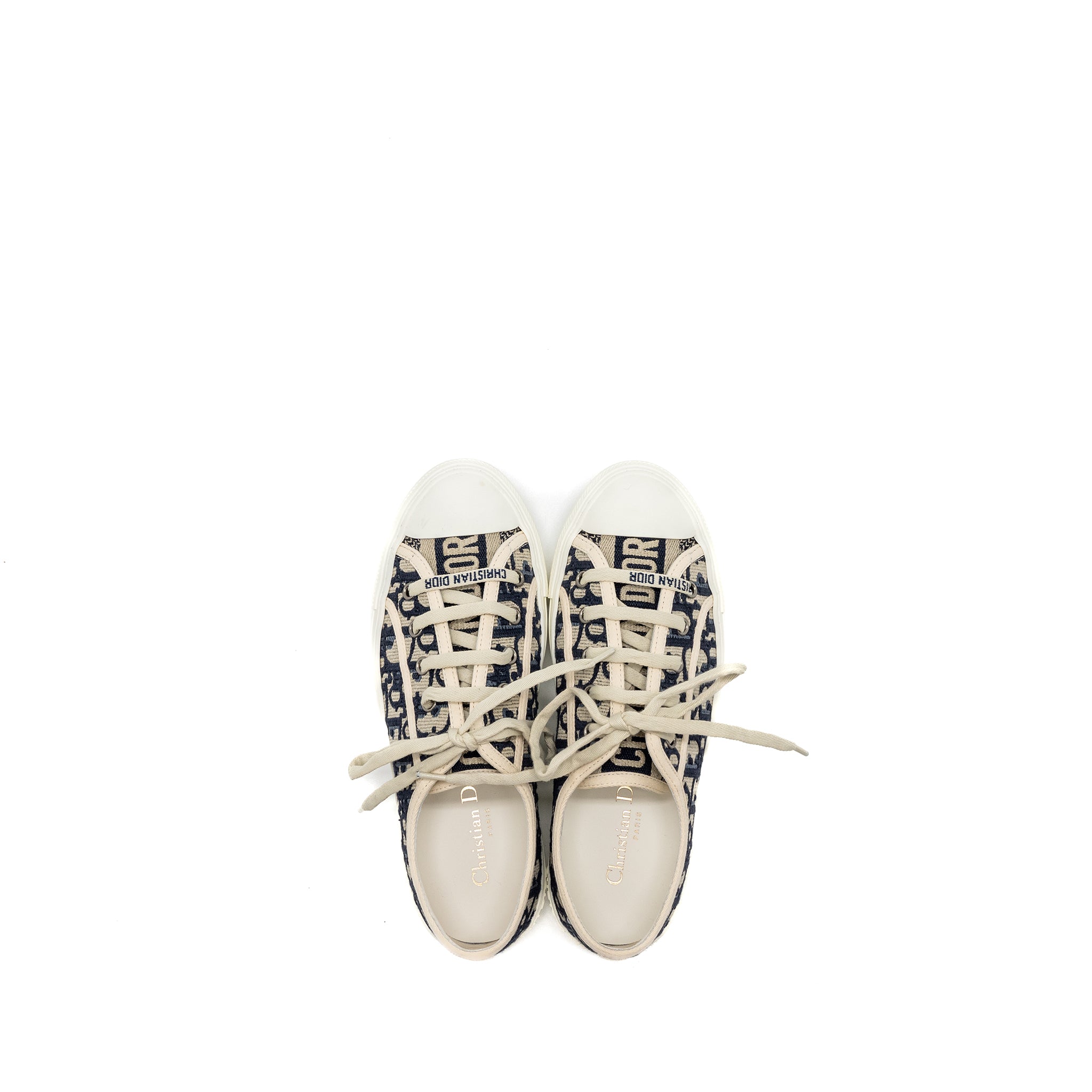 Dior size 37 walk N Sneaker blue oblique embroidery blue/multicolour - Image 4