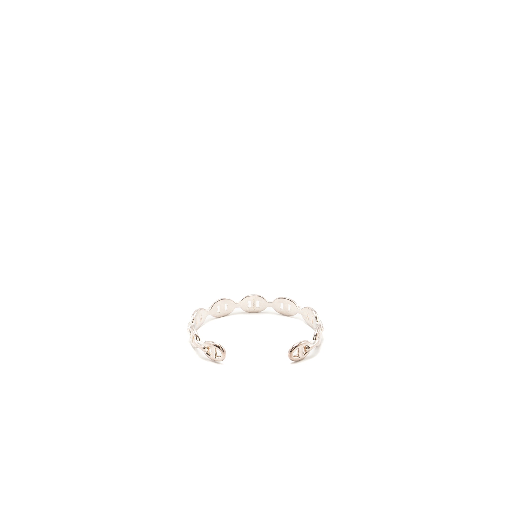 Hermes Size SH Chaine D’ancre Enchainee Bracelet, Medium Model Silver - Image 4