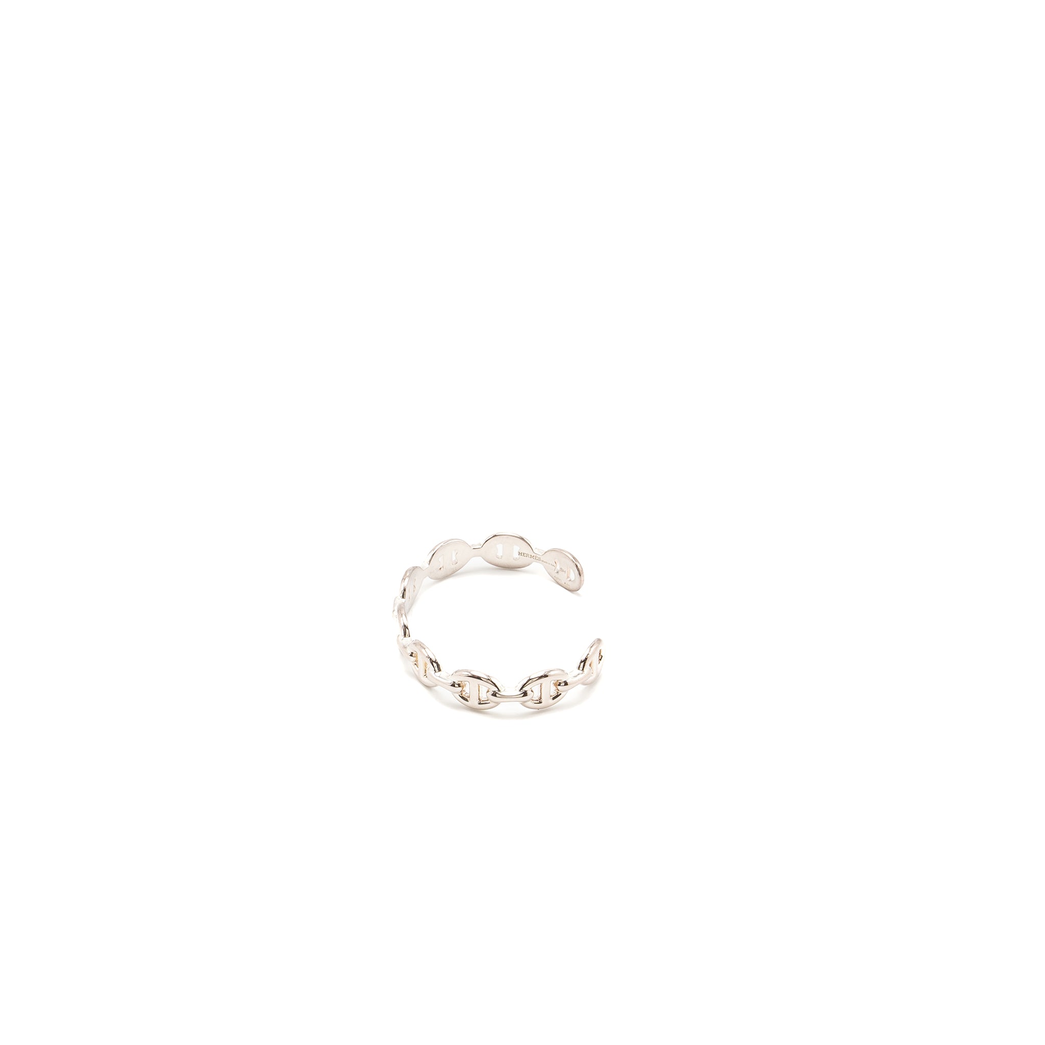 Hermes Size SH Chaine D’ancre Enchainee Bracelet, Medium Model Silver - Image 3