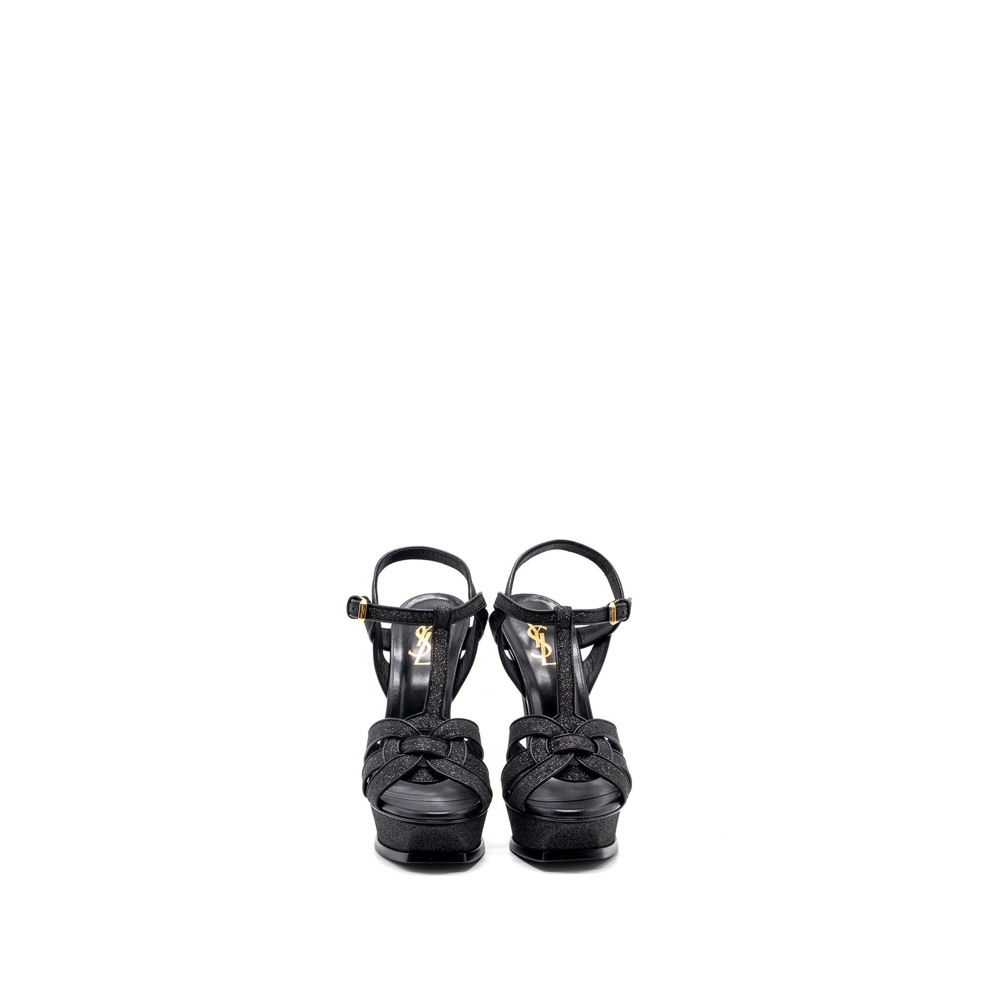 Saint Laurent Size 38 Tribute Platform Sandals Black - Image 2