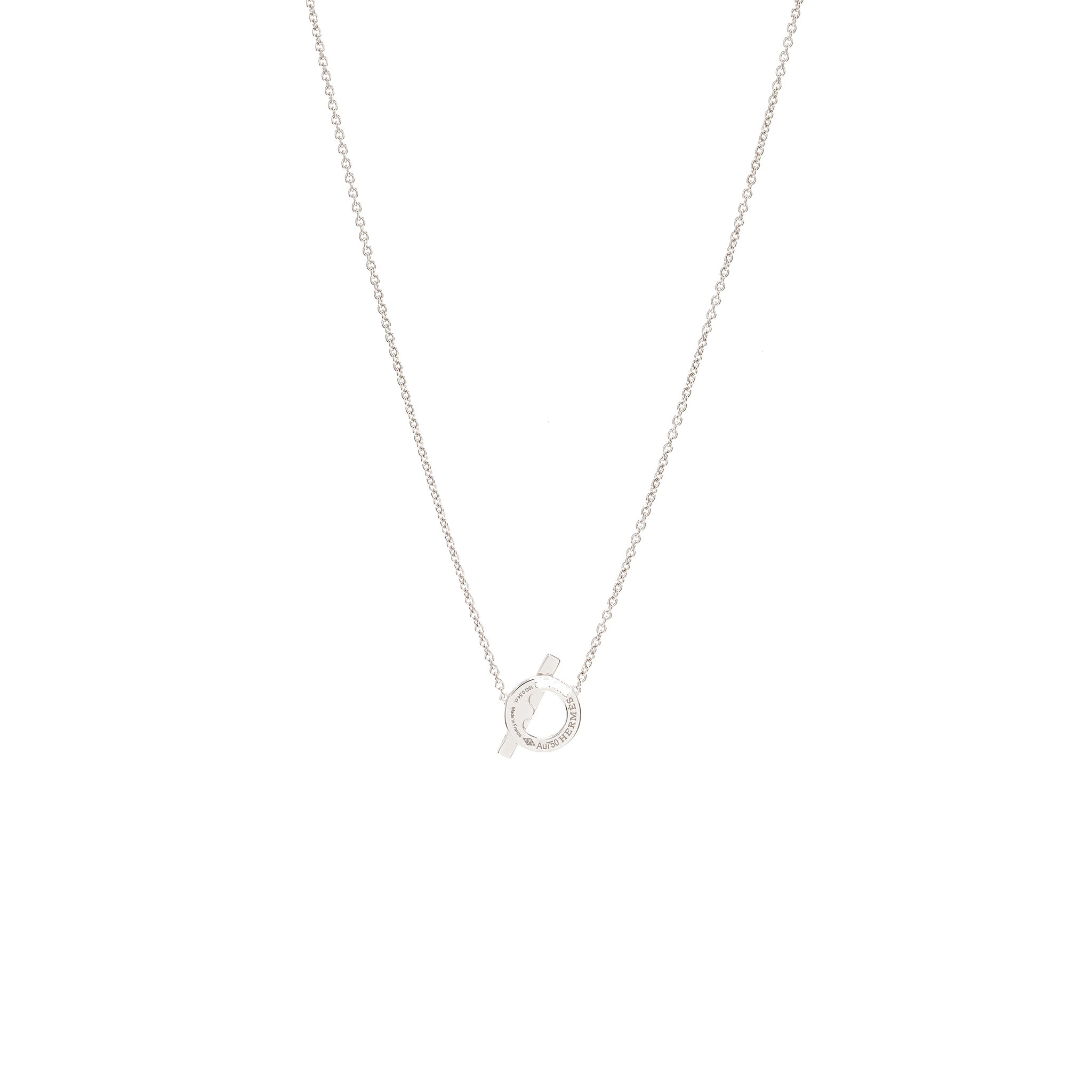 Hermes finesse necklace white gold Diamonds - Image 5