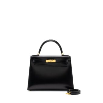 Hermes Kelly 28 Box Black GHW Stamp Y