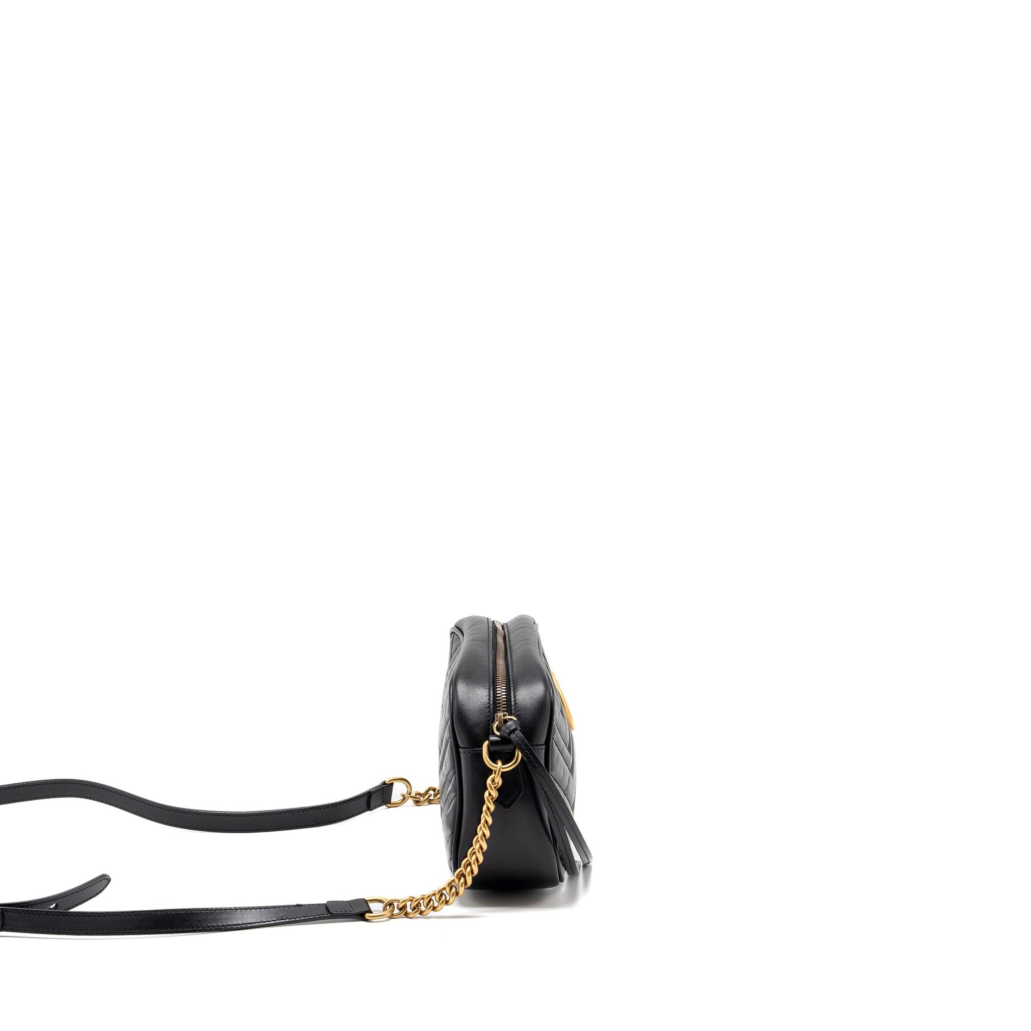 Gucci GG Marmont Mateless Shoulder bag calfskin black GHW - Image 3