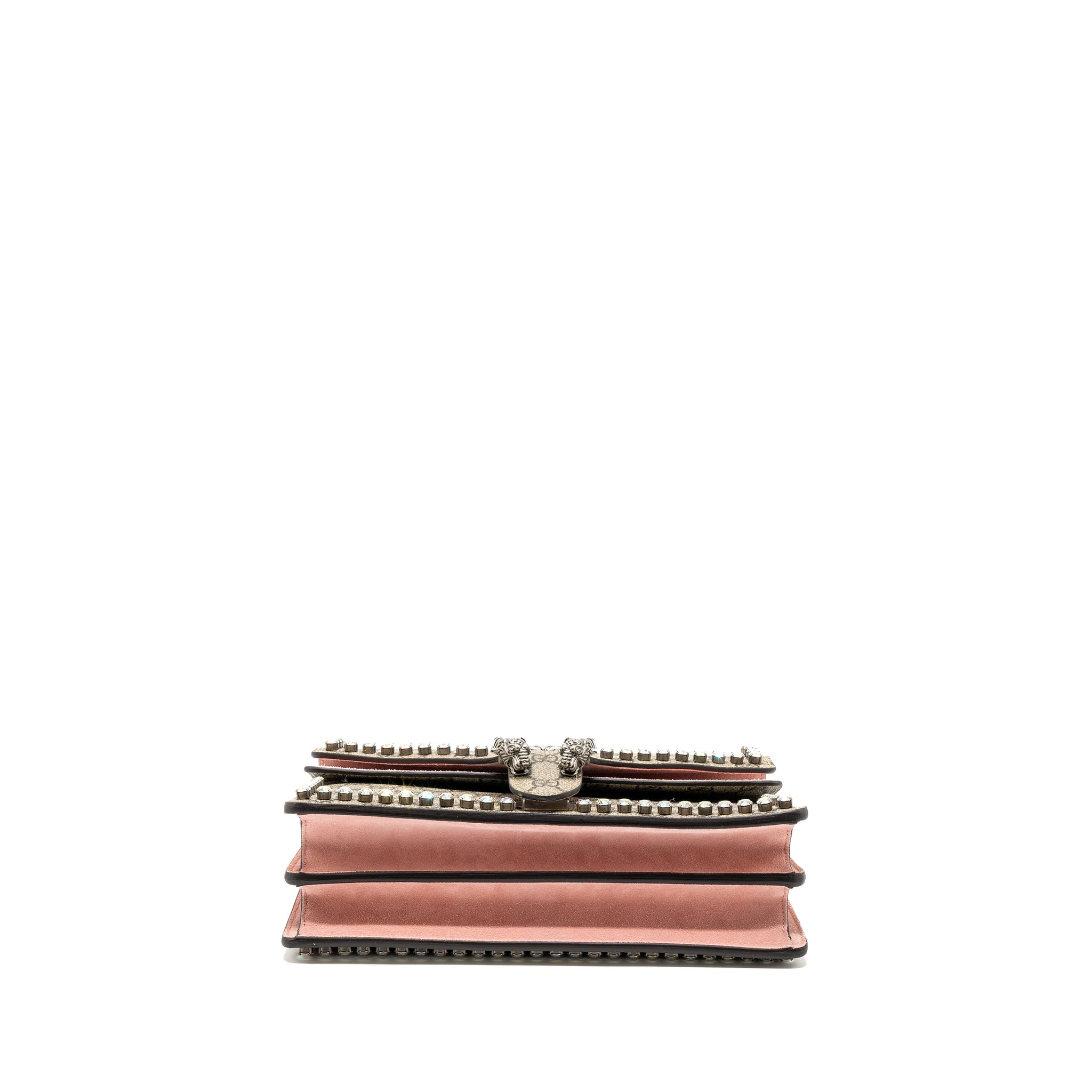 Gucci Dionysus Shoulder Bag GG Supreme Canvas/Suede Pink/Brown Limited Edition SHW - Image 5