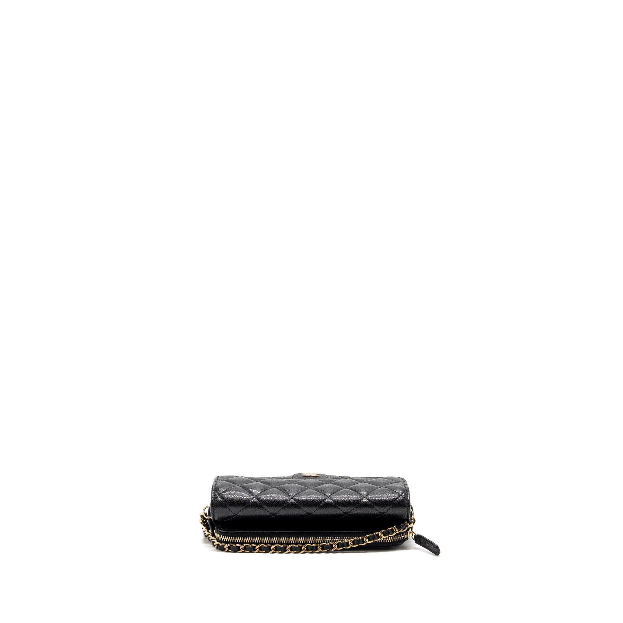 Chanel Double Pocket Wallet On Chain Caviar Black LGHW(Microchip) - Image 5