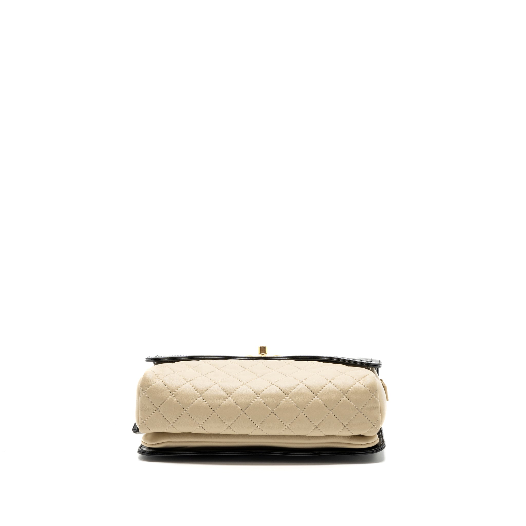Chanel Medium In The Mix Flap Bag Leather Black/Beige/Cream GHW - Image 6
