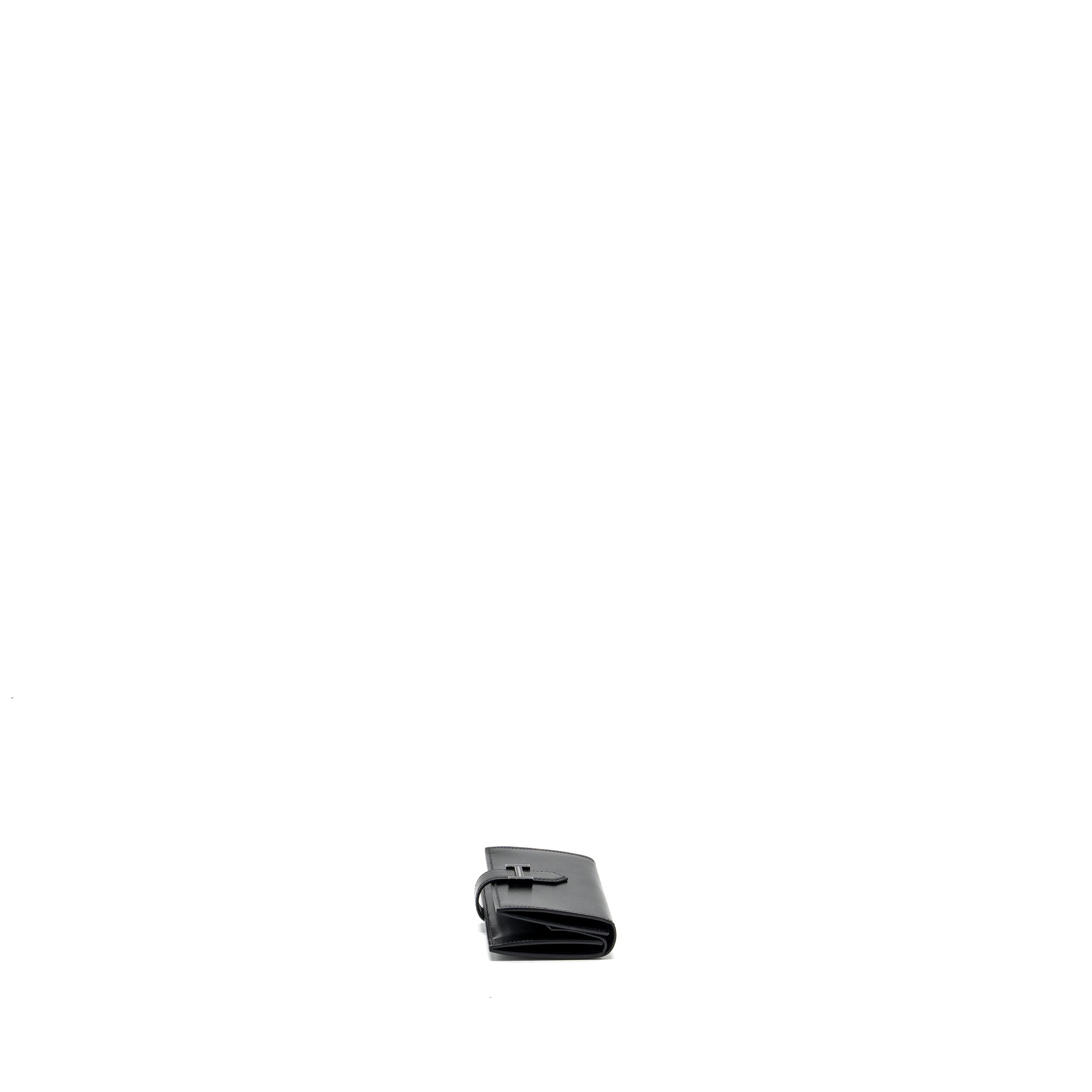 Hermes Bearn Mini Wallet Box Calfskin So Black Stamp B - Image 4