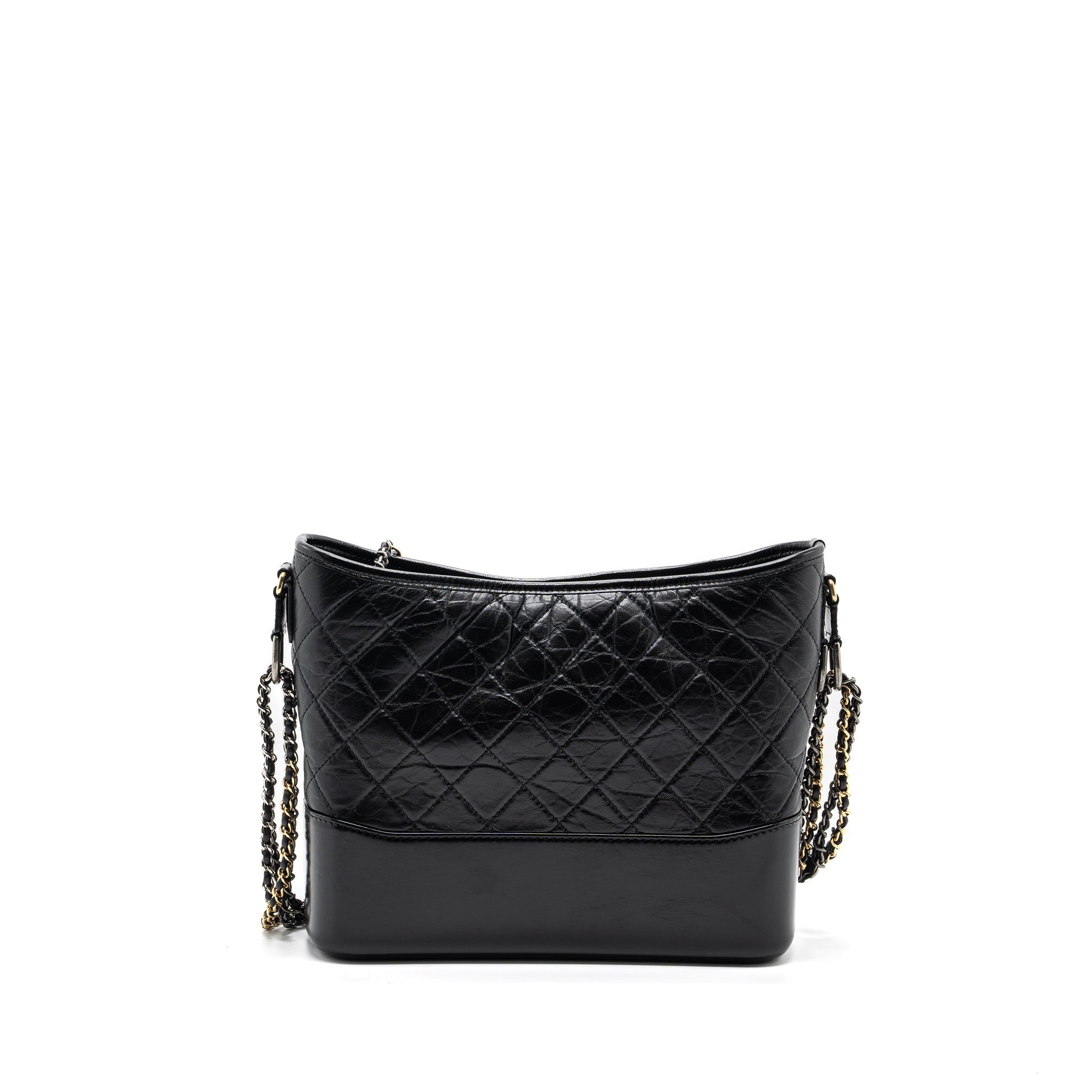 CHANEL GABRIELLE HOBO BAG CALFSKIN BLACK MULTICOLOUR HARDWARE - Image 2