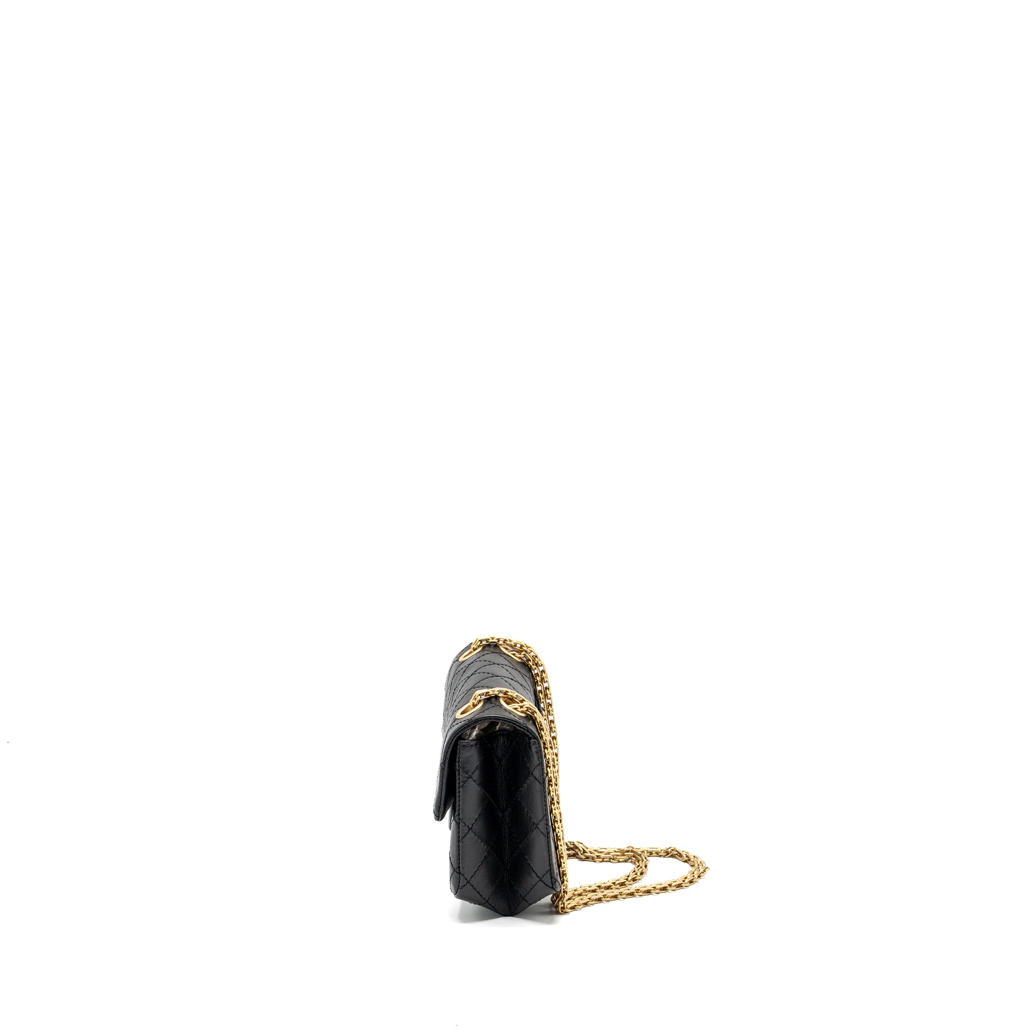 Chanel Mini 2.55 Reissue Aged Calfskin Black GHW (Microchip) - Image 4