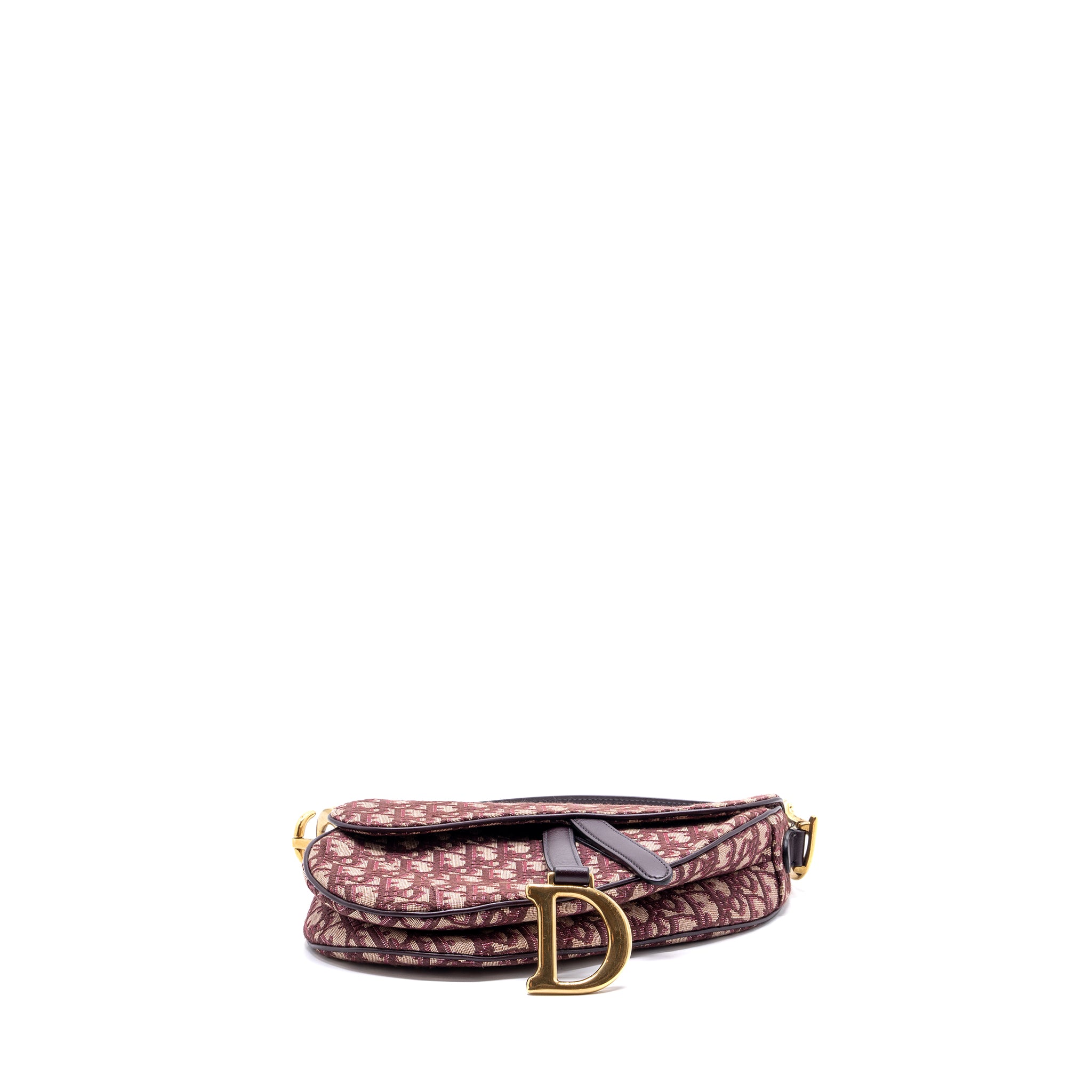 Dior Medium Saddle Bag Red Oblique Embroidery GHW With An Extra Dior Strap - Image 3