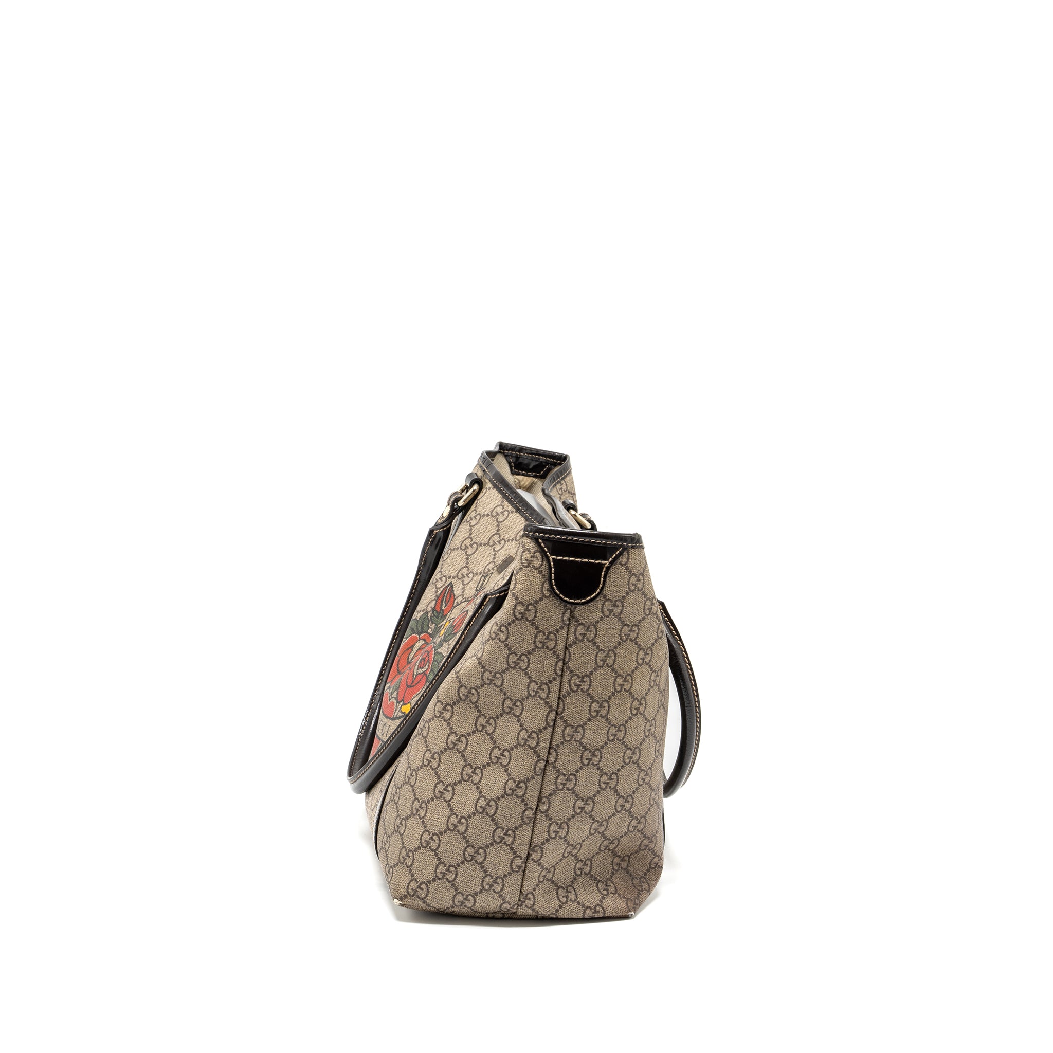 Gucci top handle tote bag gg supreme canvas GHW - Image 3