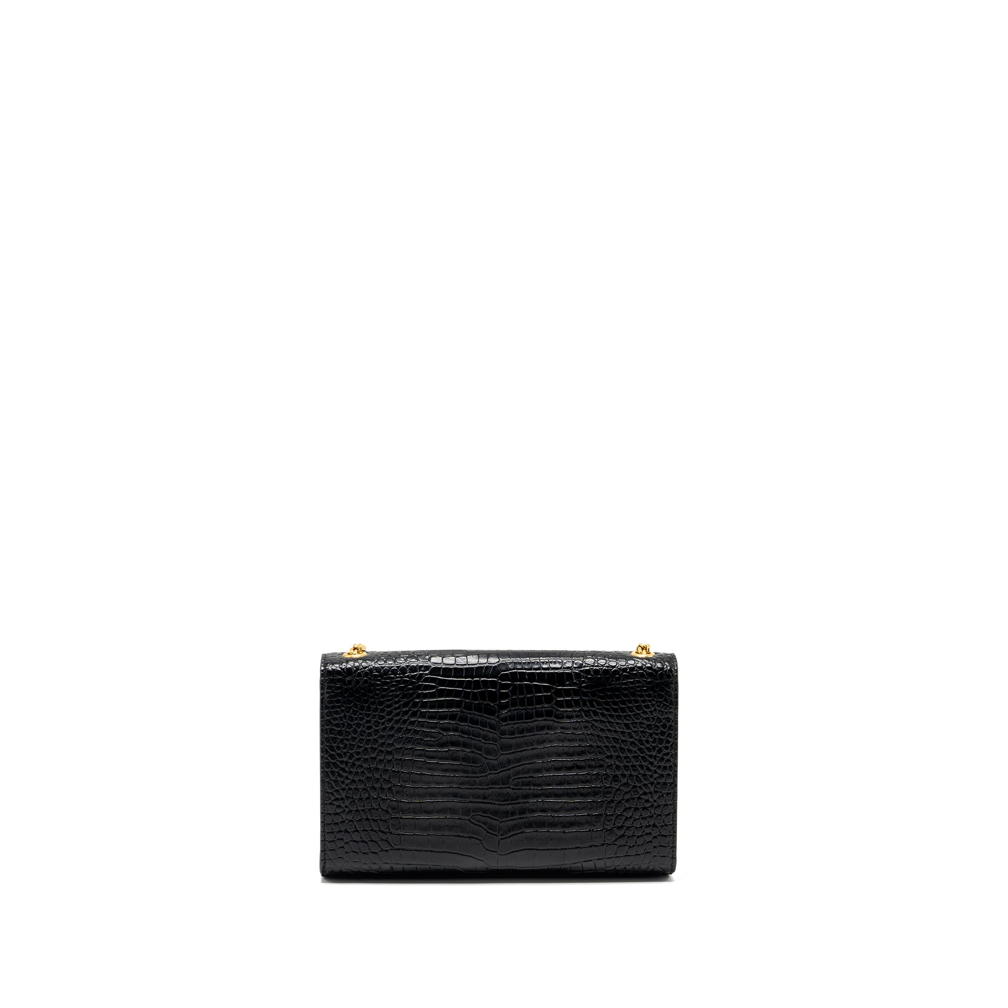 Saint Laurent Kate bag Tassel croc-embossed black GHW - Image 2