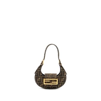 FENDI Mini cookie bag FF Fabric jacquard GHW