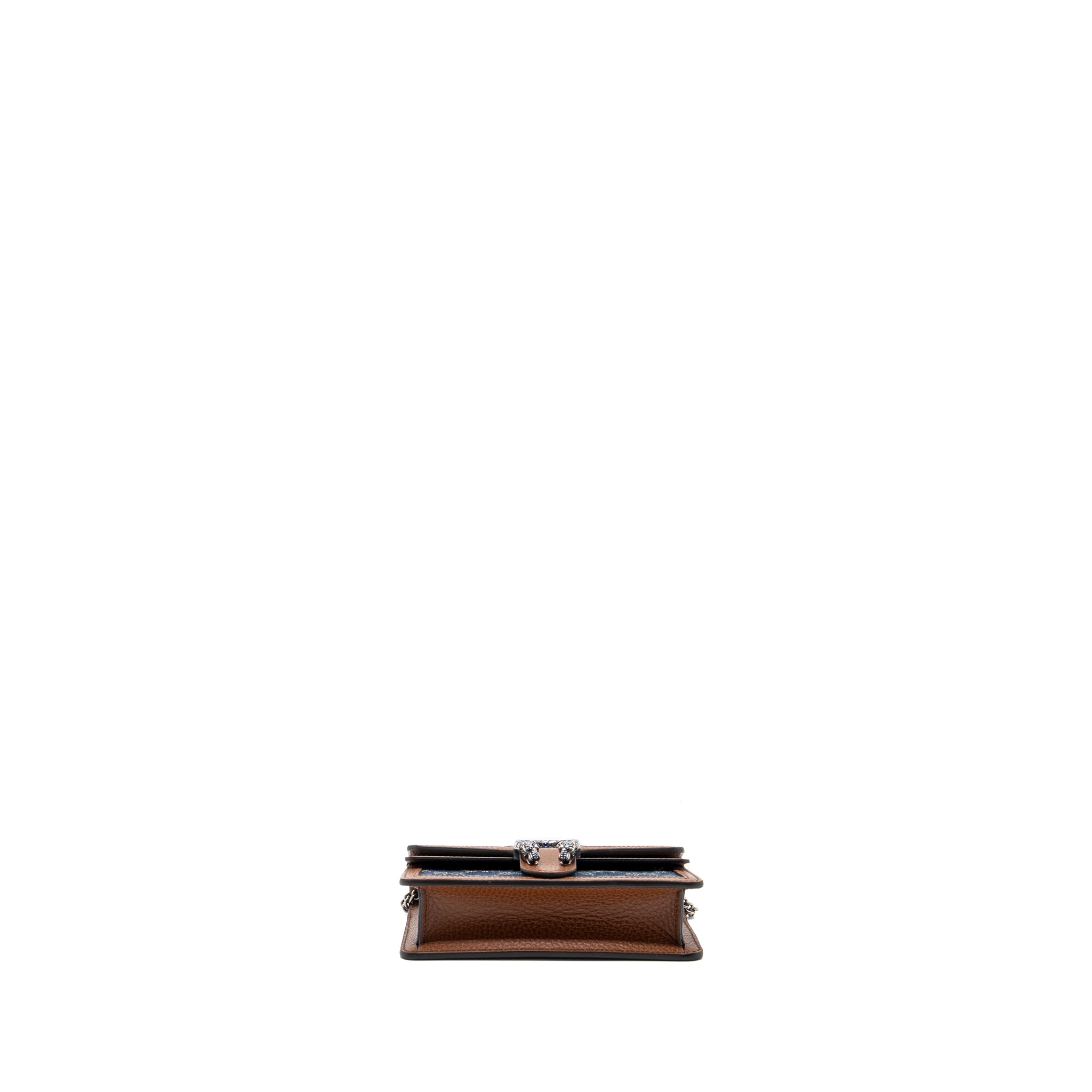 Gucci Dionysus Super Mini Blue Denim/ Leather SHW - Image 5