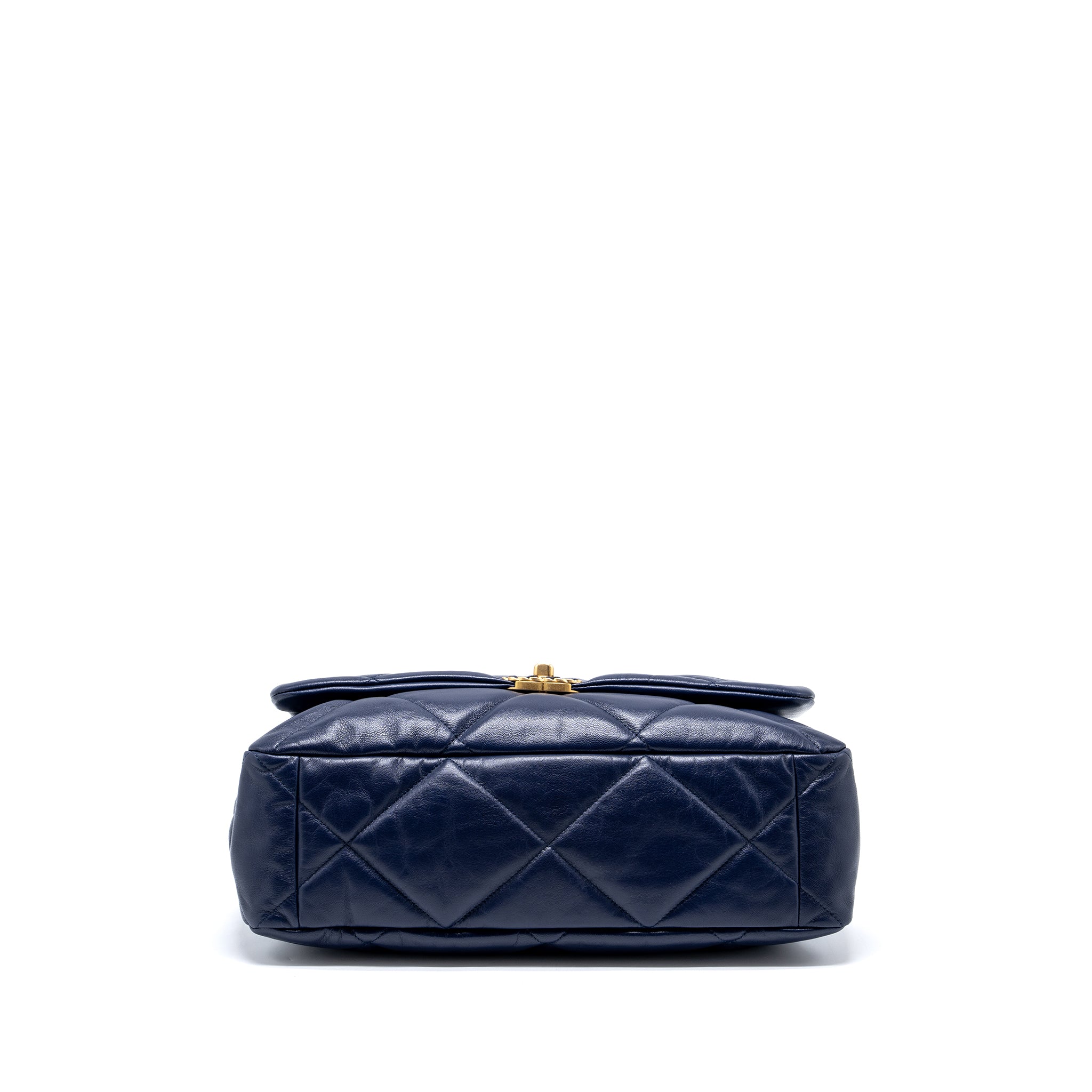 Chanel maxi 19 bag goatskin dark blue multicolour hardware - Image 6