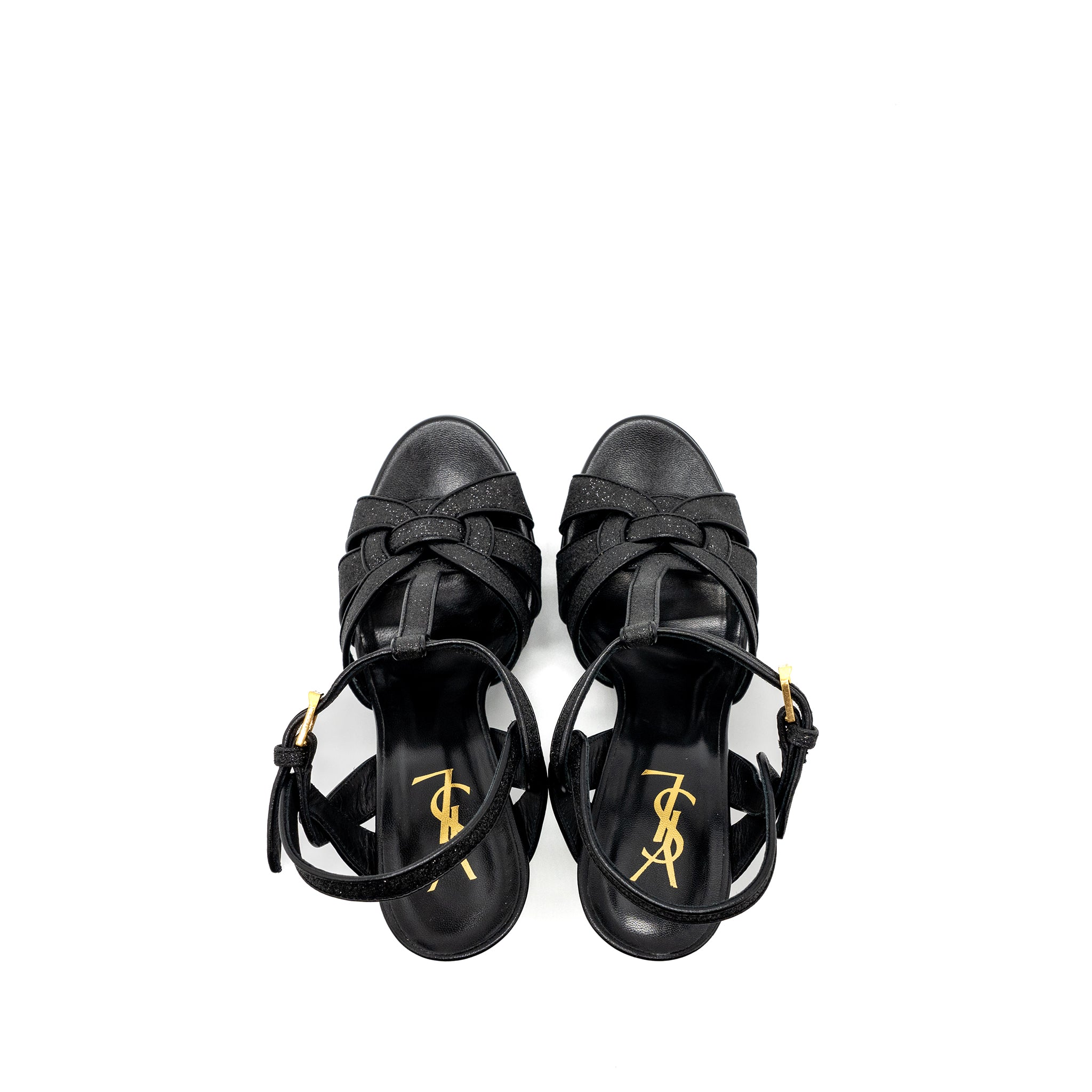 Saint Laurent Size 38 Tribute Platform Sandals Black - Image 4