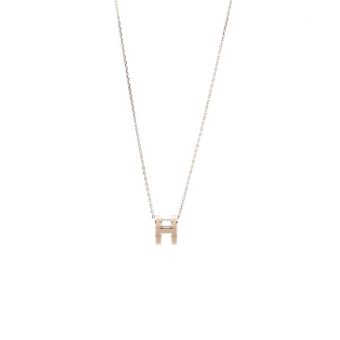 Hermes Pop H Pendant Marron Glace SHW