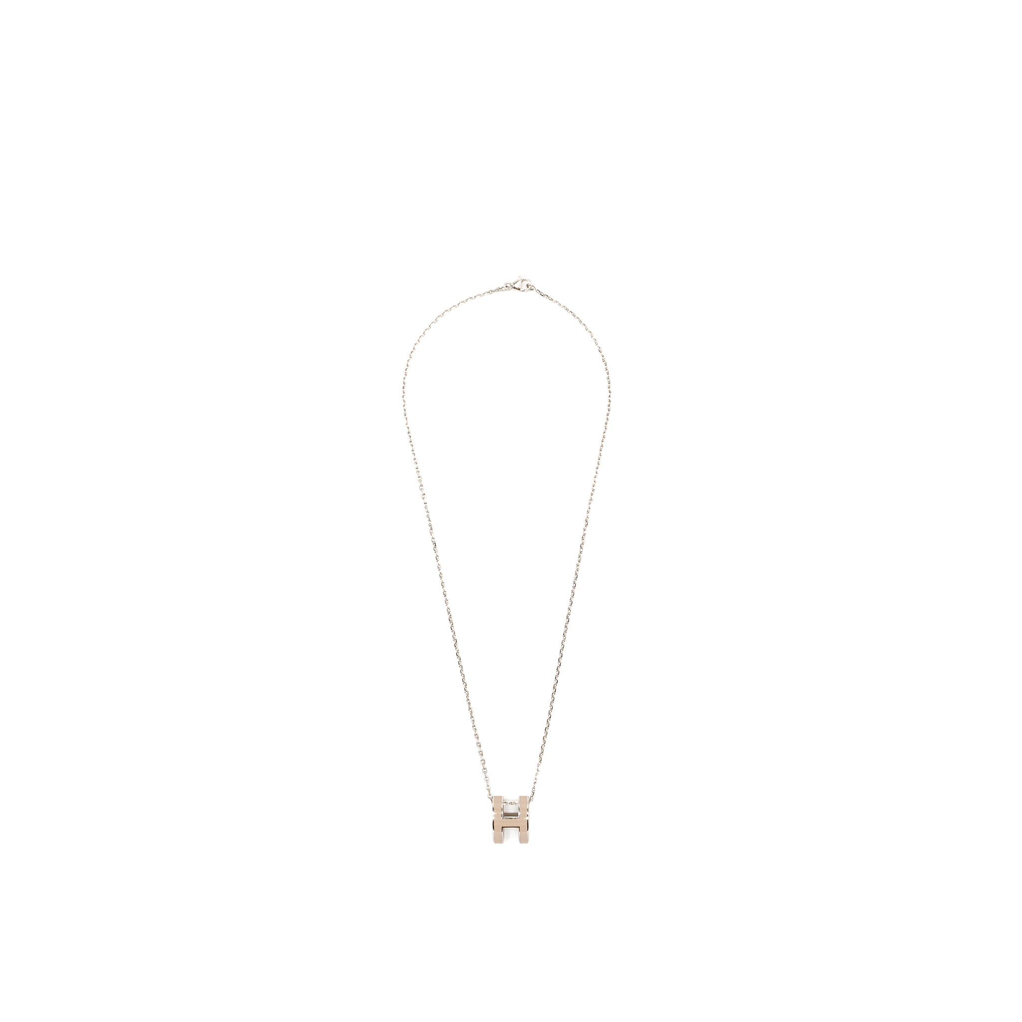 Hermes Pop H Pendant Marron Glace SHW - Image 2