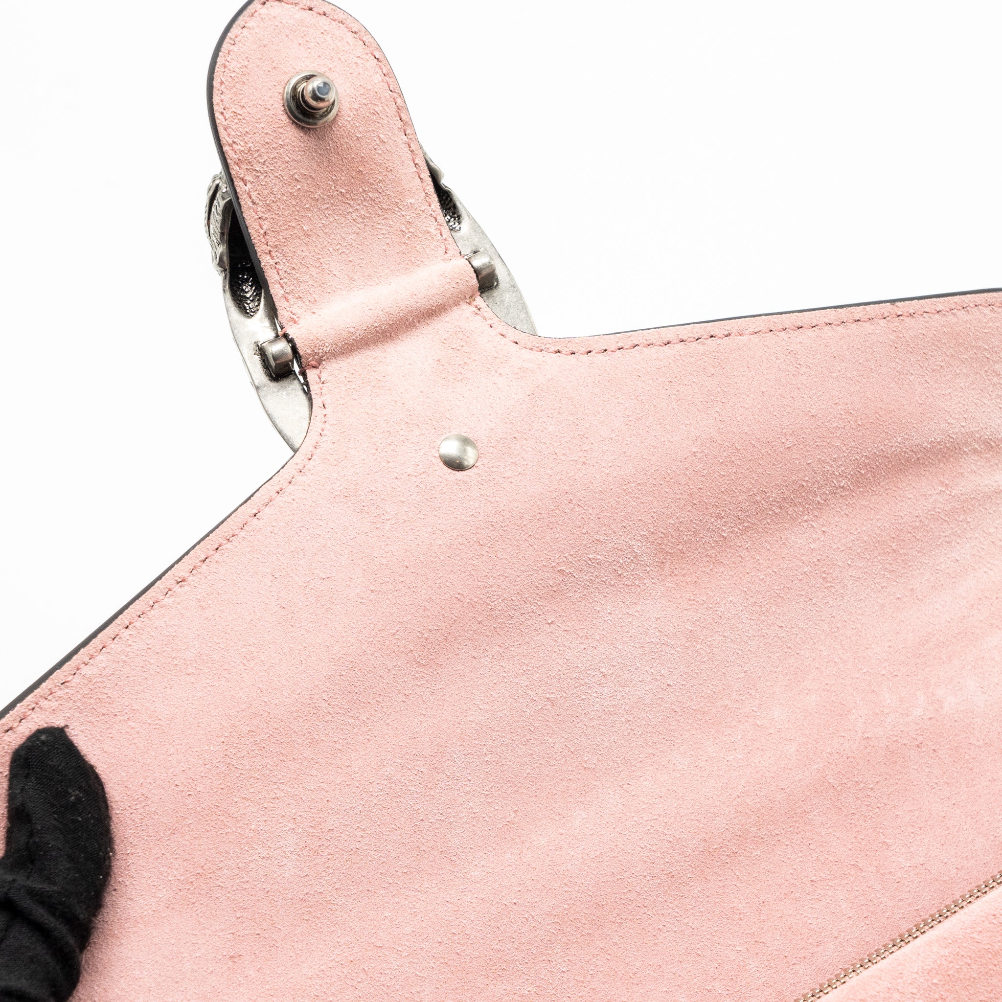 Gucci Dionysus Shoulder Bag GG Supreme Canvas/Suede Pink/Brown Limited Edition SHW - Image 10