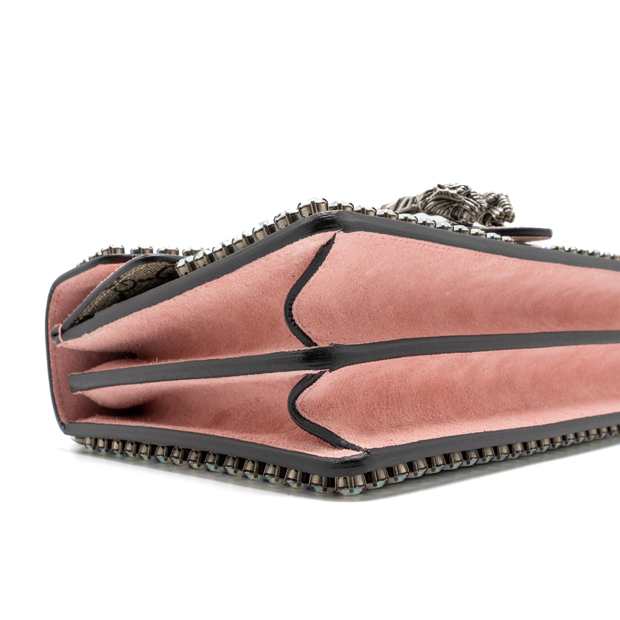 Gucci Dionysus Shoulder Bag GG Supreme Canvas/Suede Pink/Brown Limited Edition SHW - Image 6