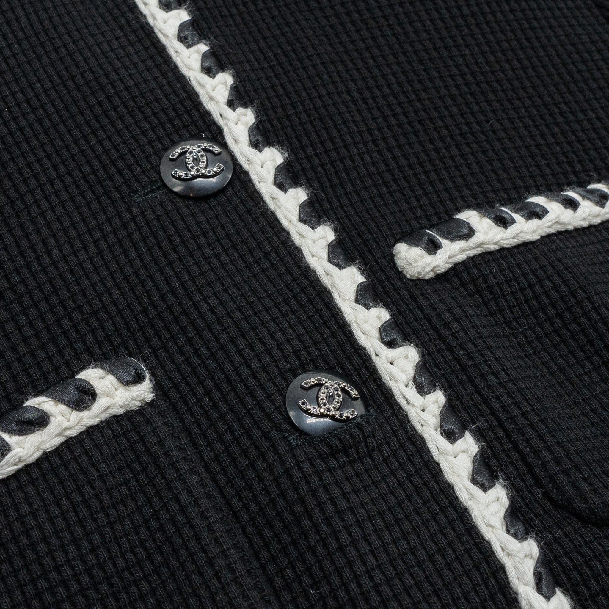 Chanel size 40 21C Jacket cotton Black - Image 4