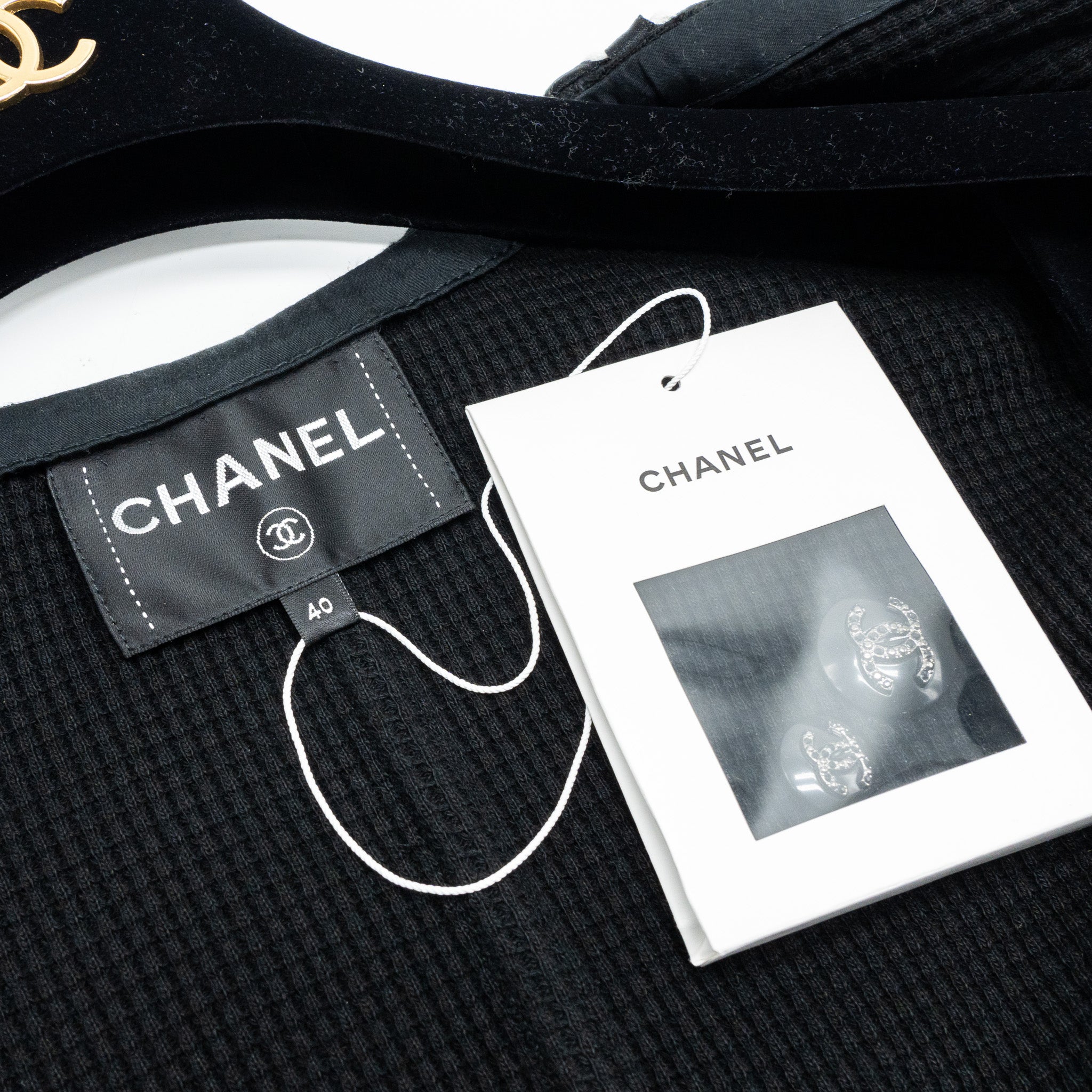 Chanel size 40 21C Jacket cotton Black - Image 5