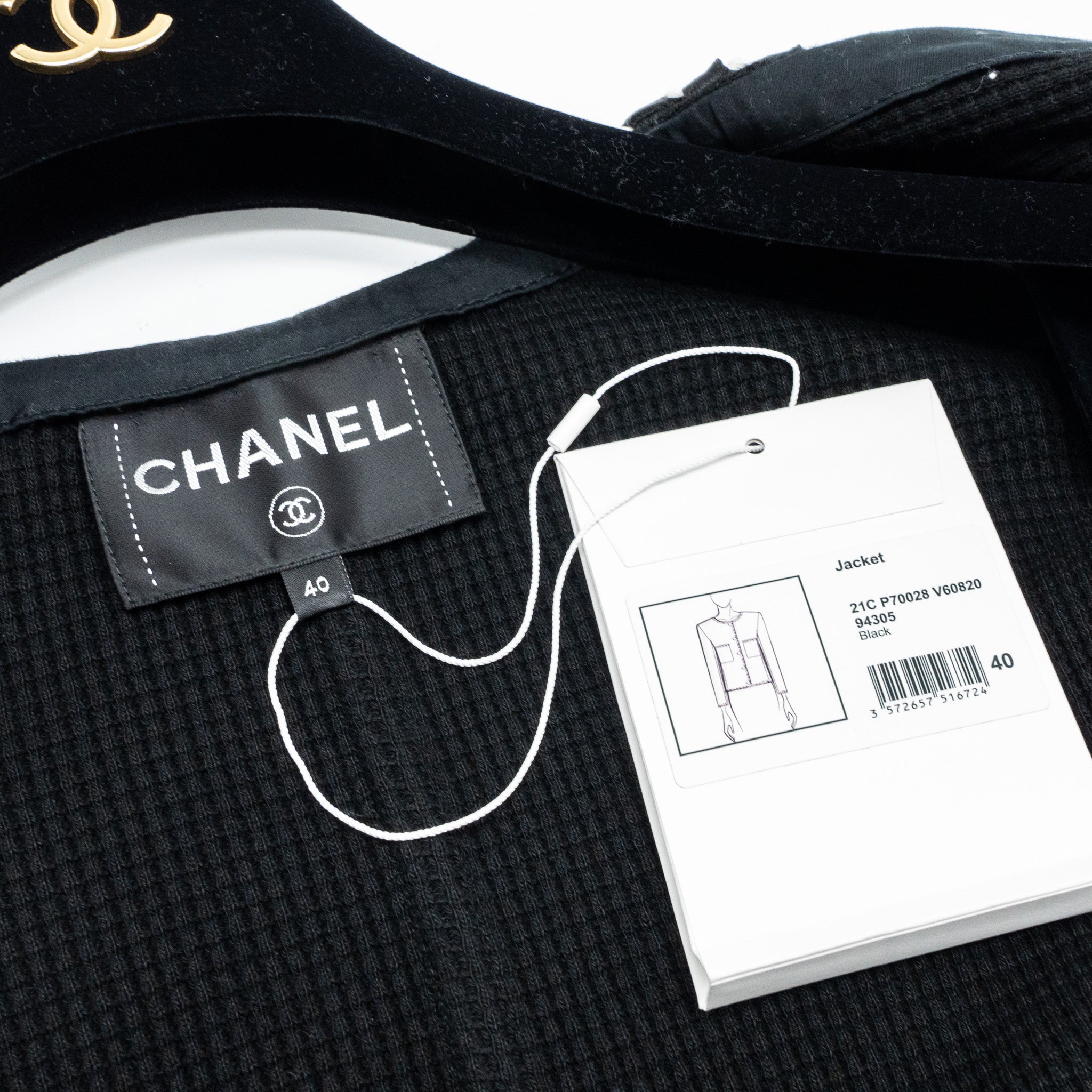 Chanel size 40 21C Jacket cotton Black - Image 6