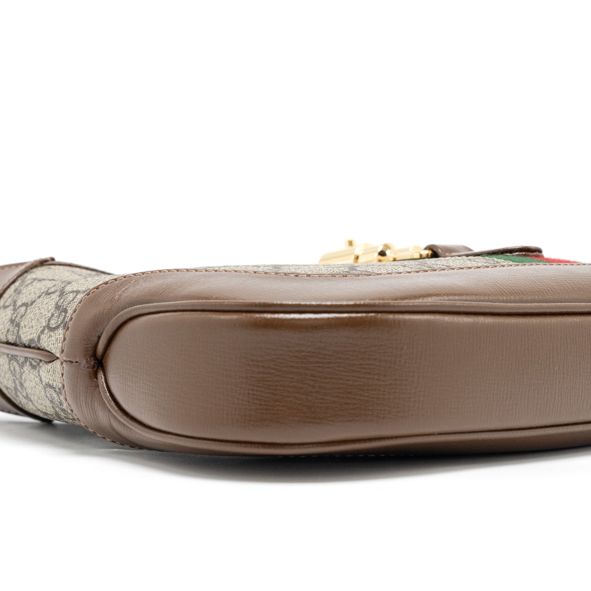 Gucci Jackie 1961 Small Shoulder Bag GG Supreme Canvas/Calfskin Brown/Multicolour GHW - Image 6
