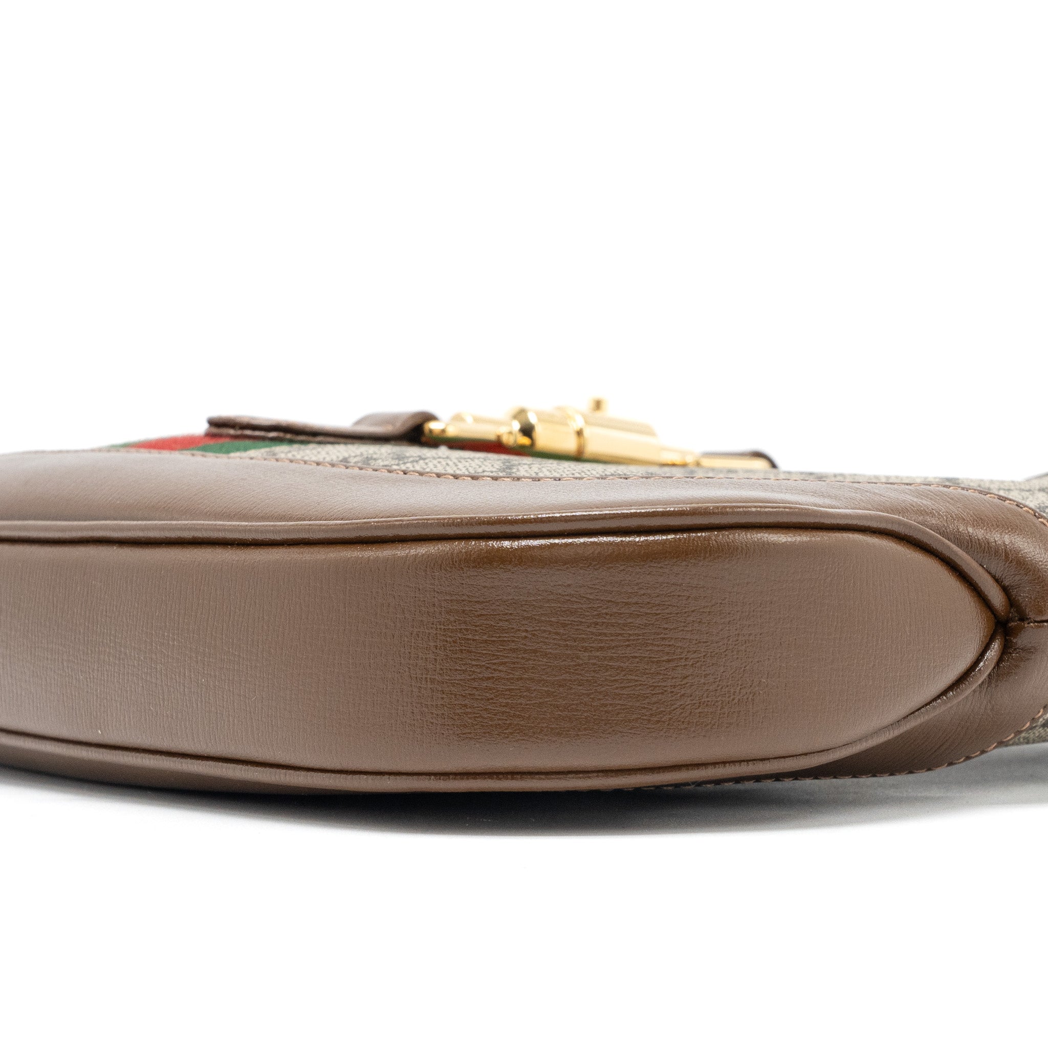 Gucci Jackie 1961 Small Shoulder Bag GG Supreme Canvas/Calfskin Brown/Multicolour GHW - Image 7