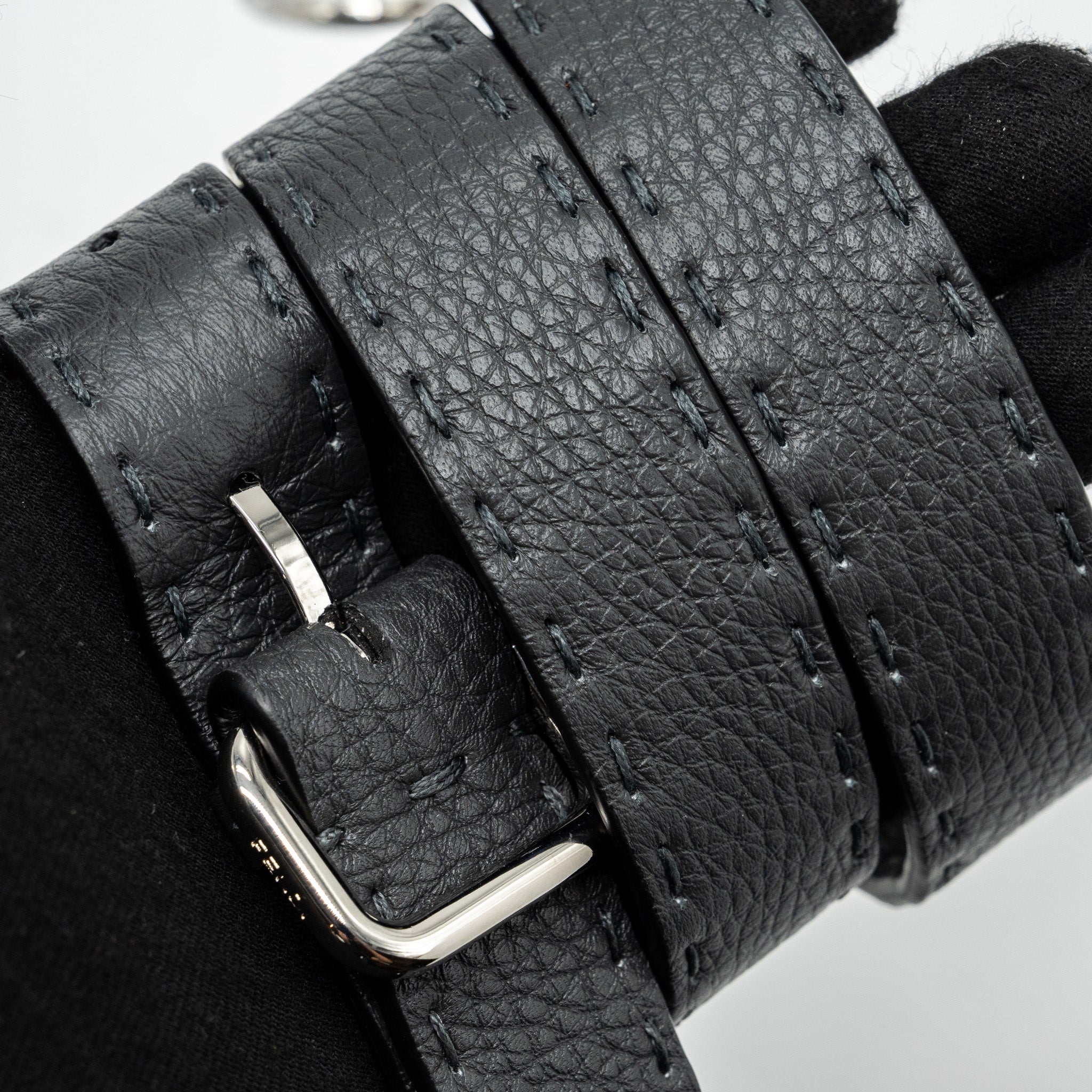 Fendi Medium Peekaboo Bag Selleria Leather Black SHW - Image 14