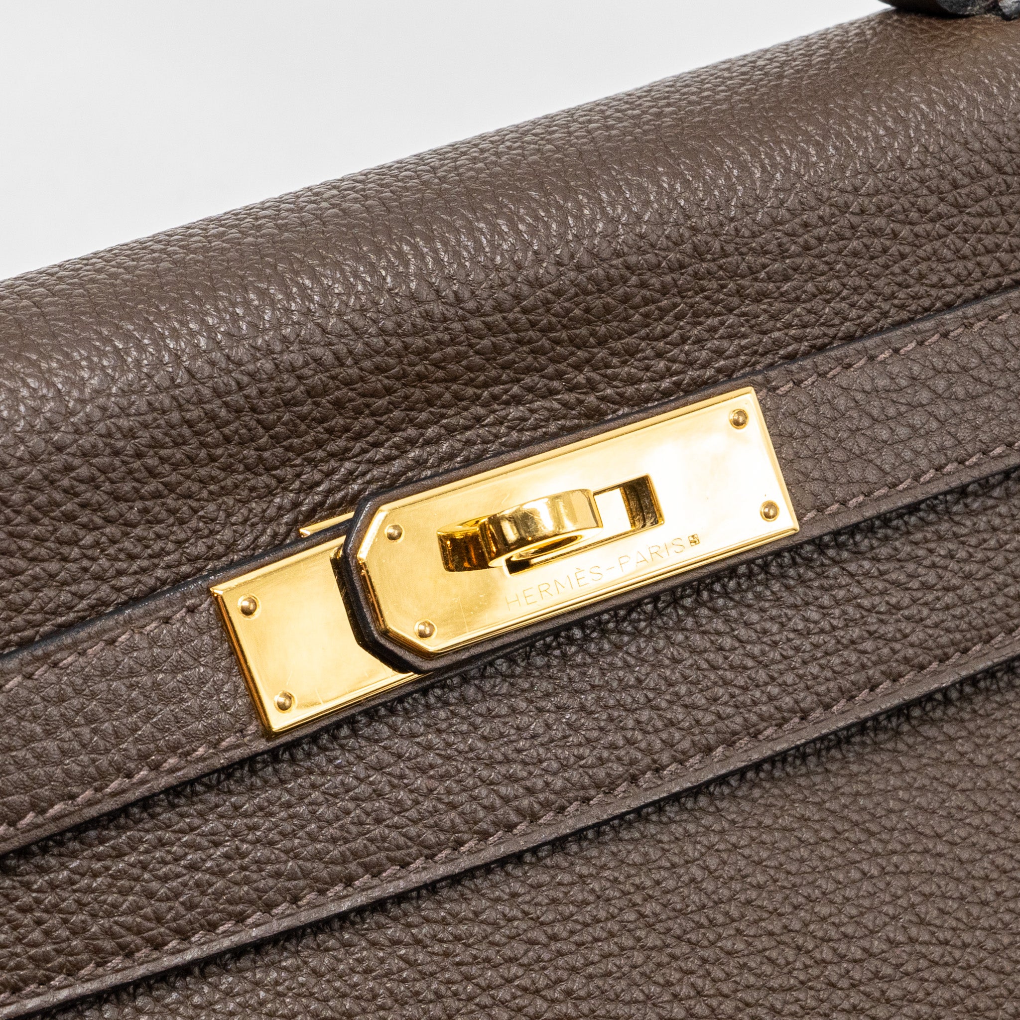 Hermes kelly 28 togo C4 Ecorce GHW stamp Square R - Image 9