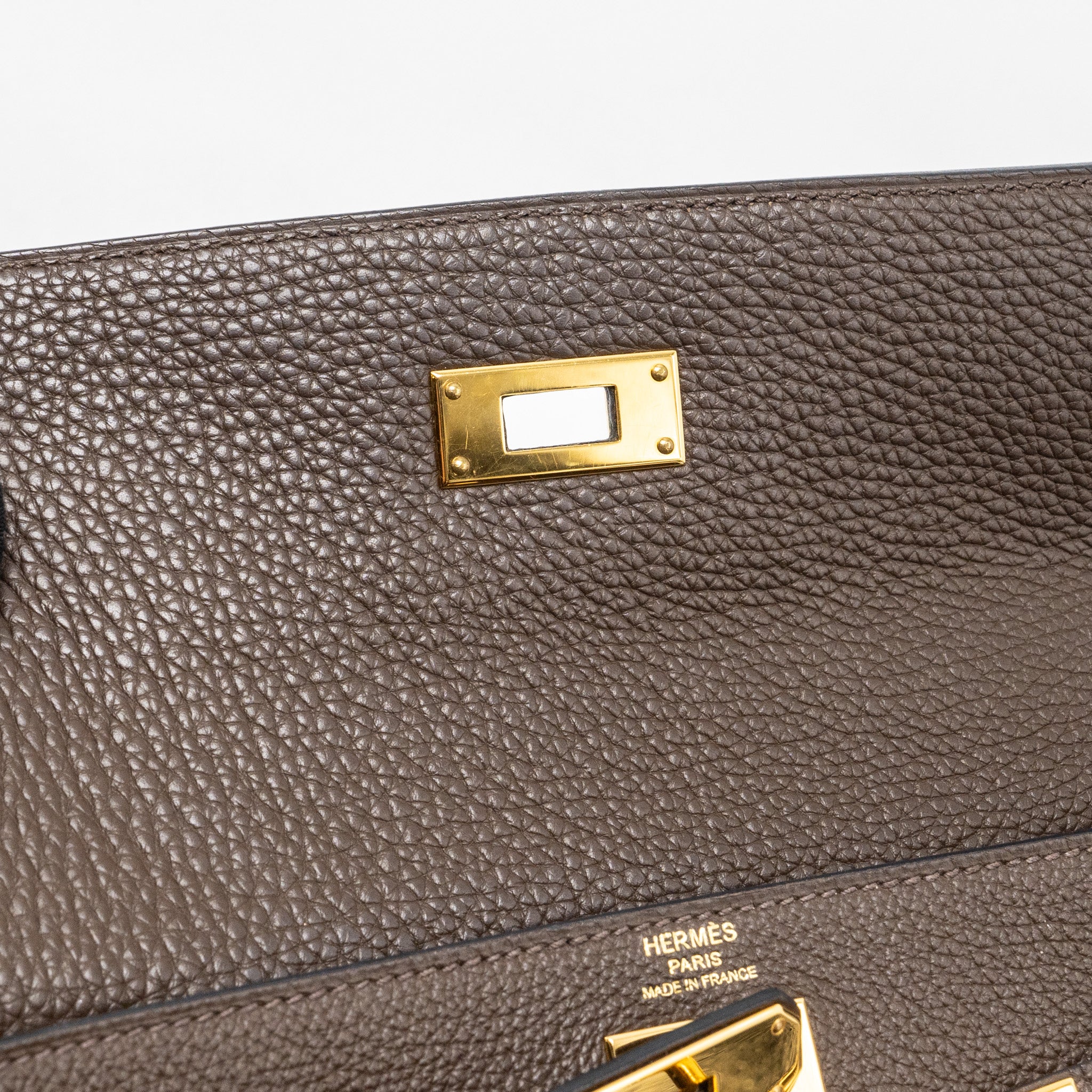 Hermes kelly 28 togo C4 Ecorce GHW stamp Square R - Image 12
