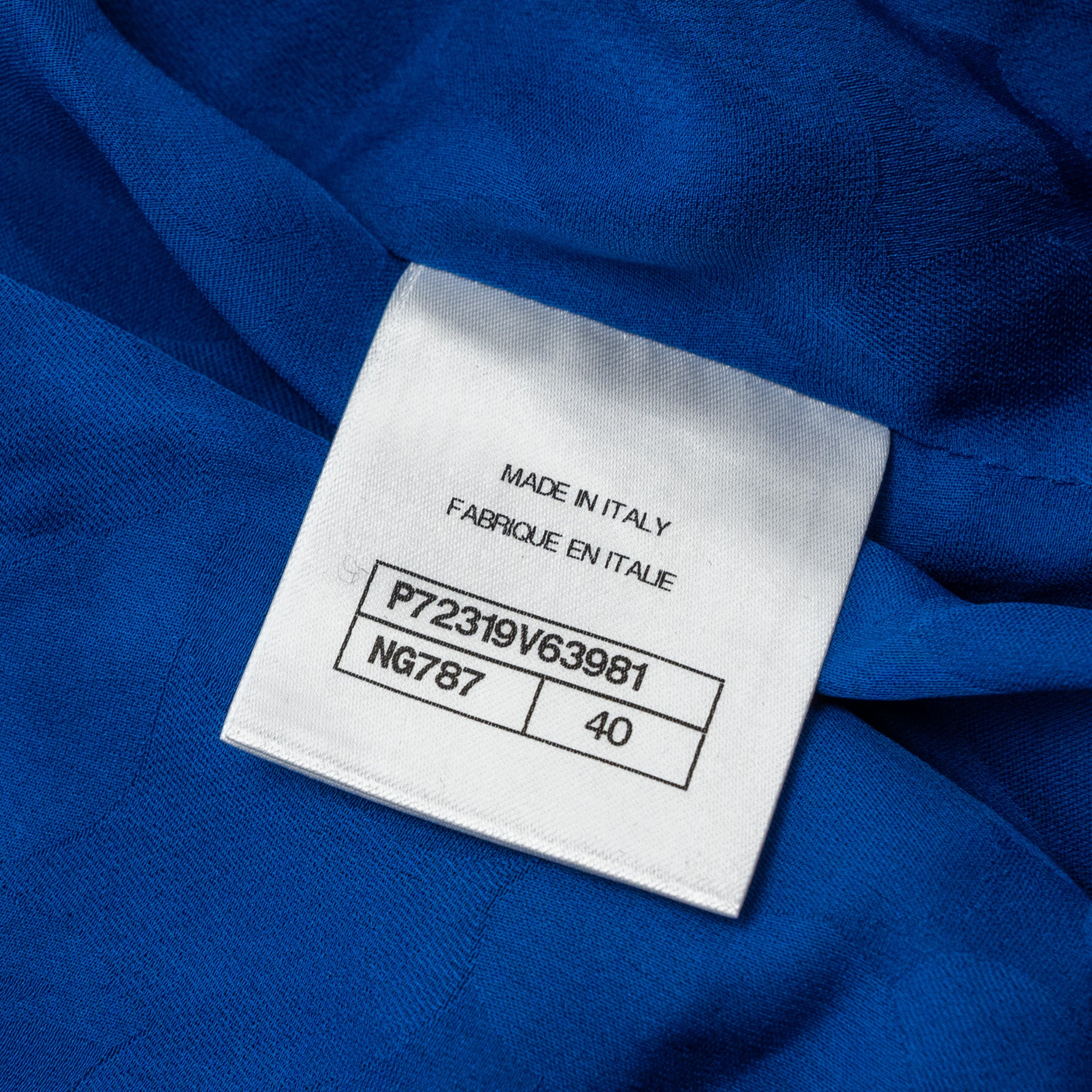 Chanel size 40 22P Blouson jacket cotton/wool/polyamide dark blue - Image 8