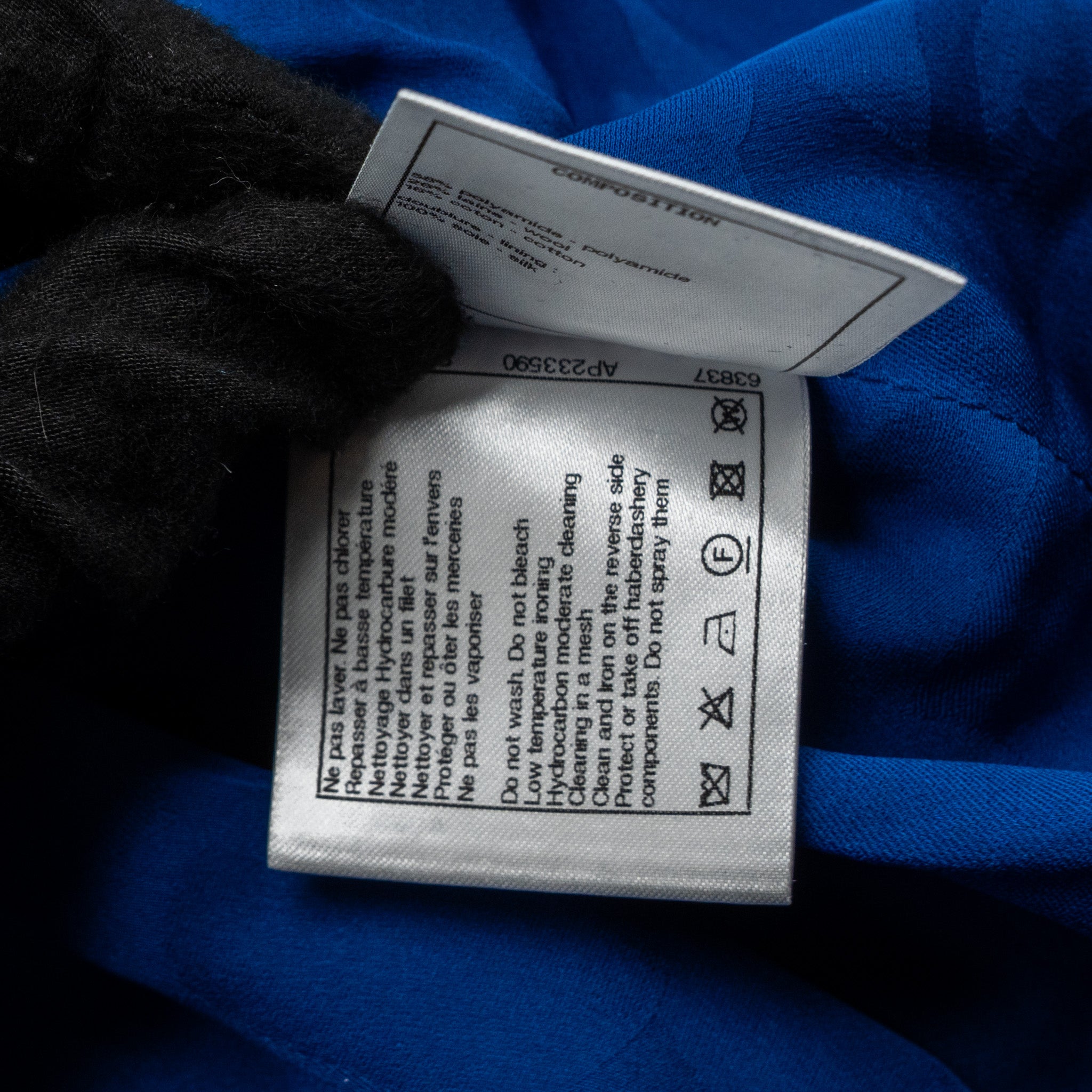 Chanel size 40 22P Blouson jacket cotton/wool/polyamide dark blue - Image 10