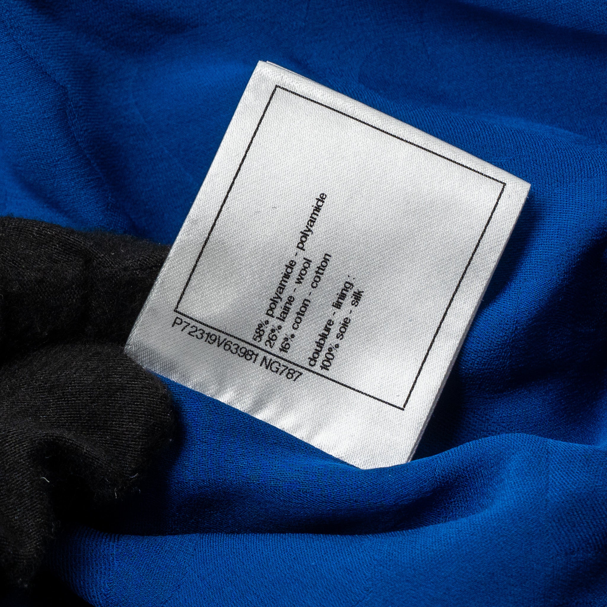 Chanel size 40 22P Blouson jacket cotton/wool/polyamide dark blue - Image 11