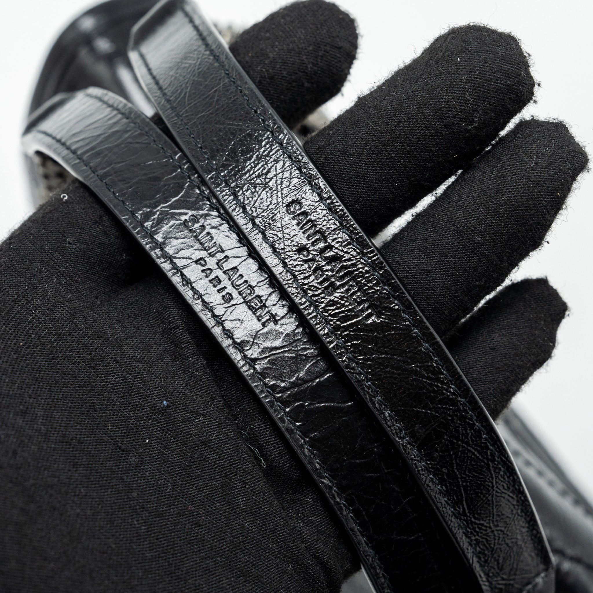 Saint Lauren medium niki calfskin black Ruthenium hardware - Image 8