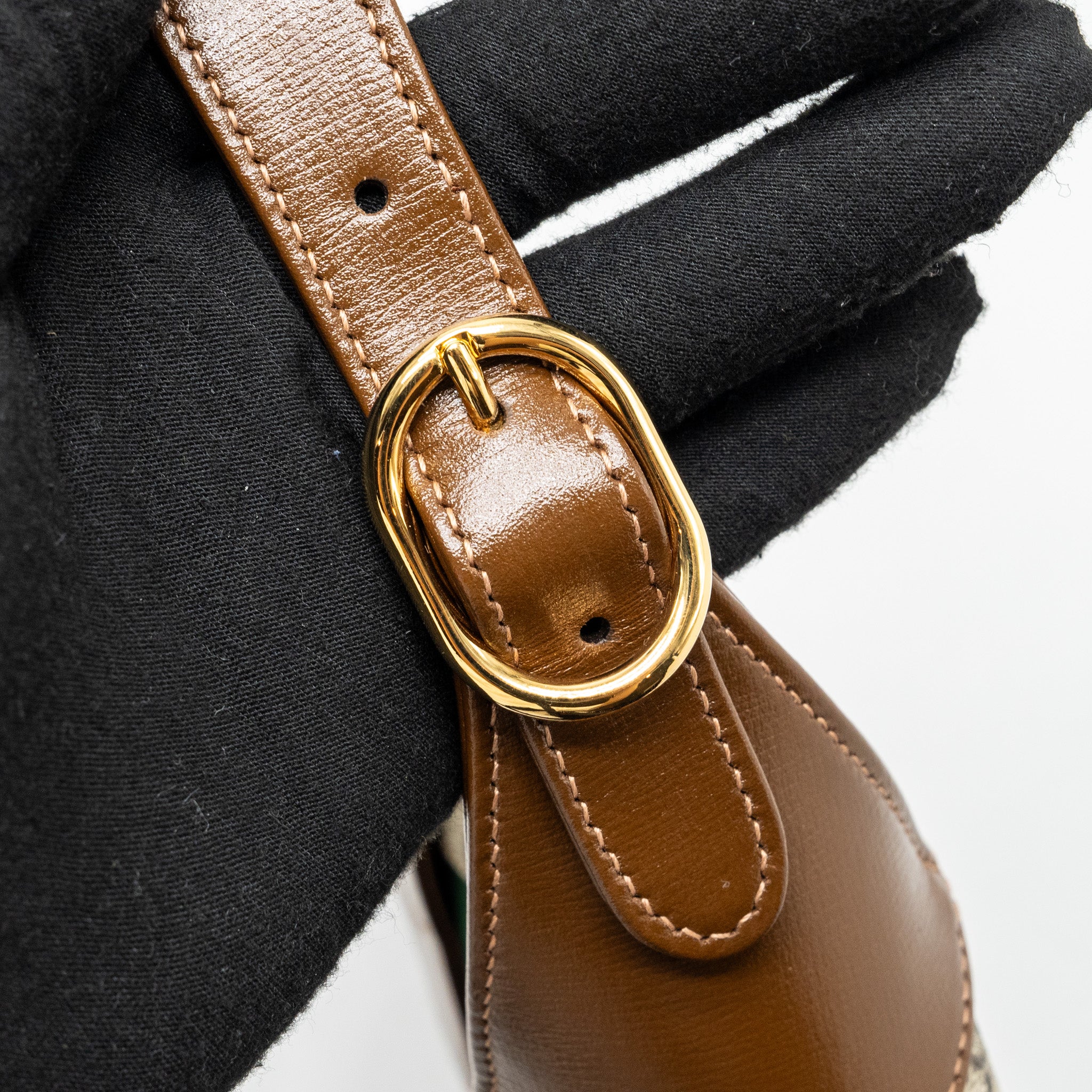 Gucci Jackie 1961 Small Shoulder Bag GG Supreme Canvas/Calfskin Brown/Multicolour GHW - Image 9