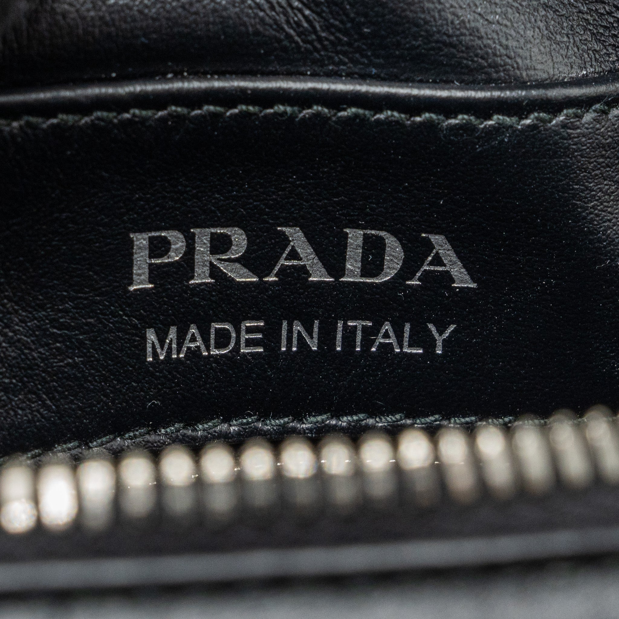 Prada Diagramme Camera Crossbody Bag Calfskin Black Ruthenium Hardware - Image 10