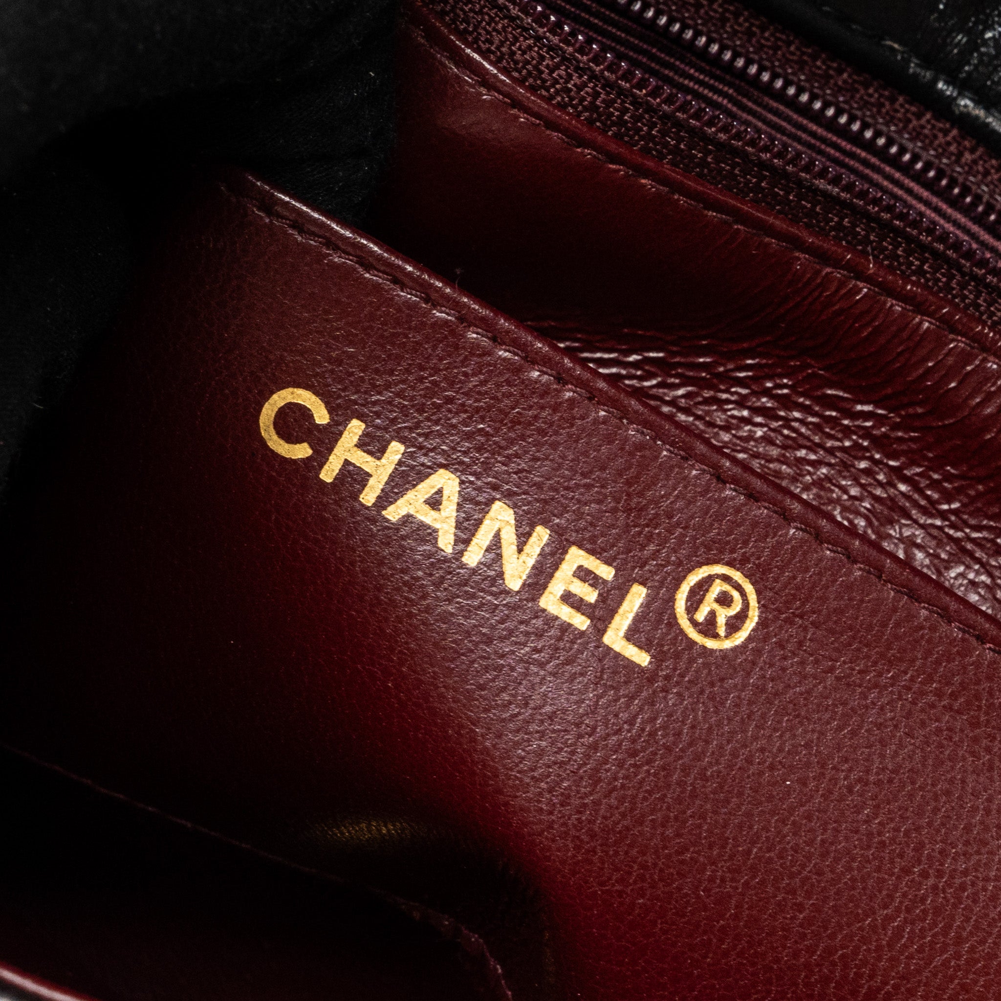 Chanel Vintage Small Diana Flap Bag Lambskin Black GHW - Image 13