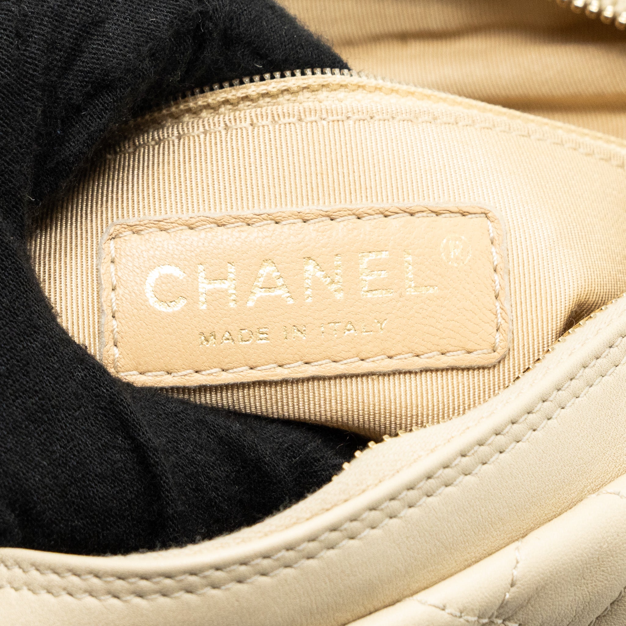Chanel Medium In The Mix Flap Bag Leather Black/Beige/Cream GHW - Image 13