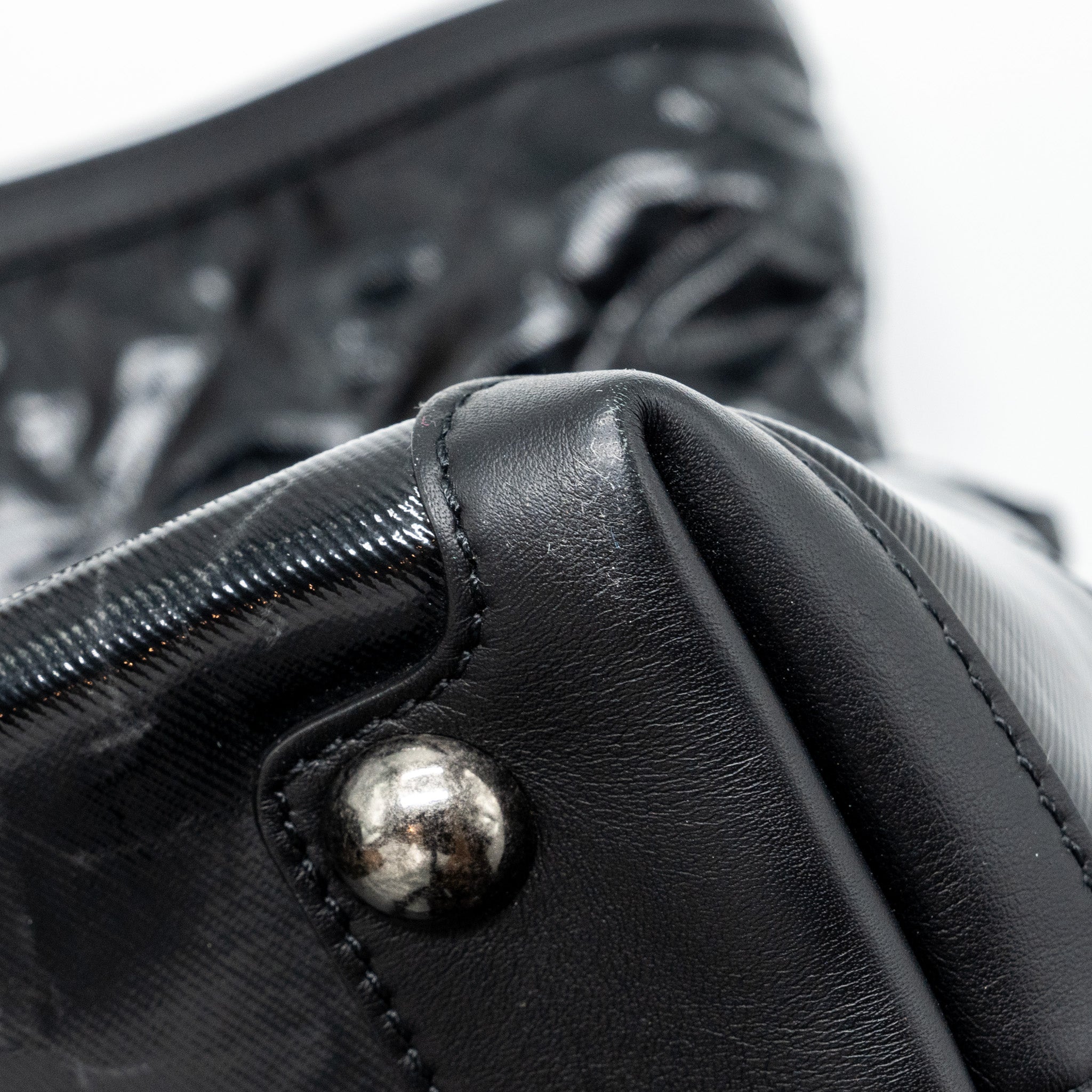 Chanel giant zip shopping bag patent black ruthenium hardware - Image 14